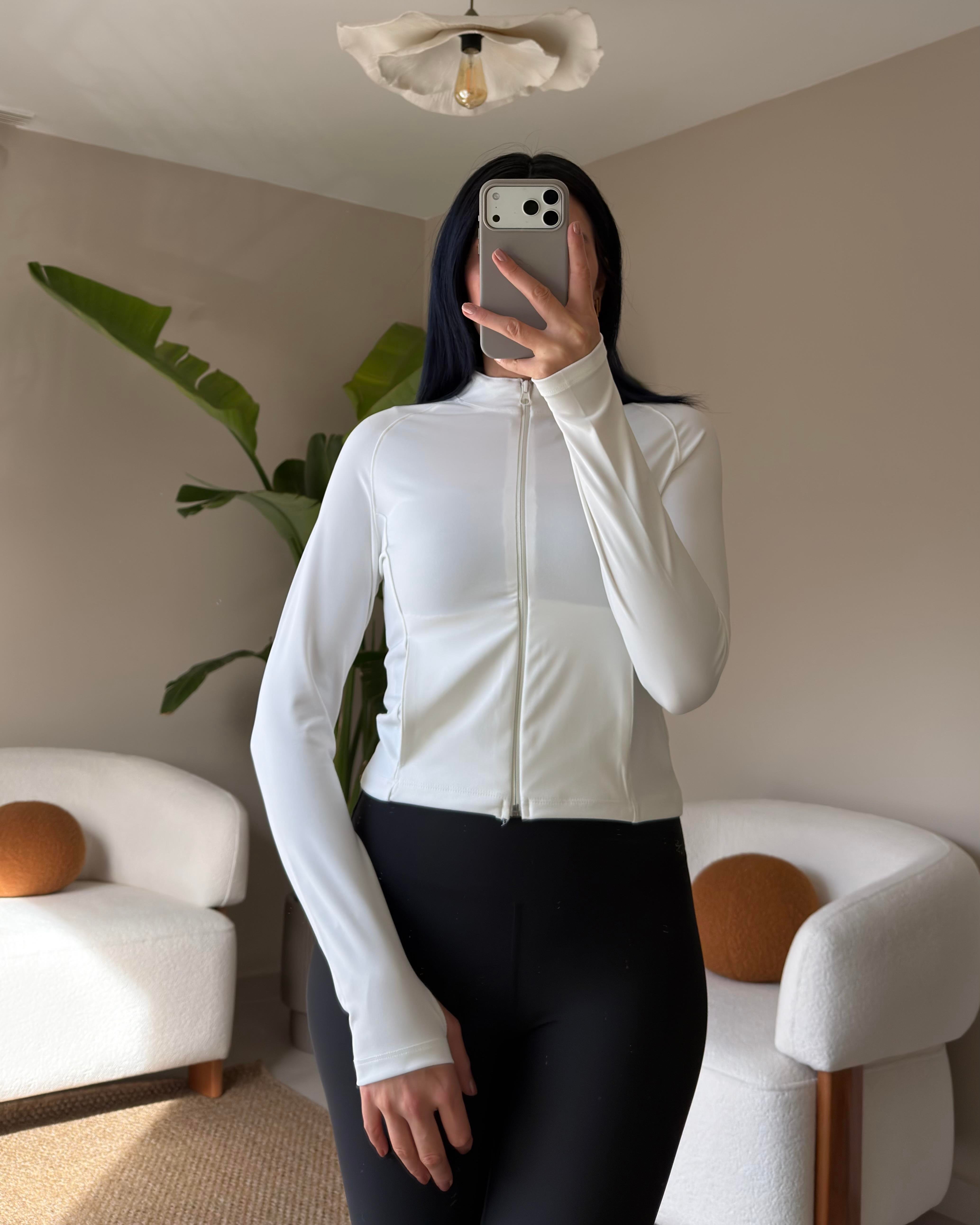 BEYAZ DALGIÇ CEPLİ FERMUARLI BODY