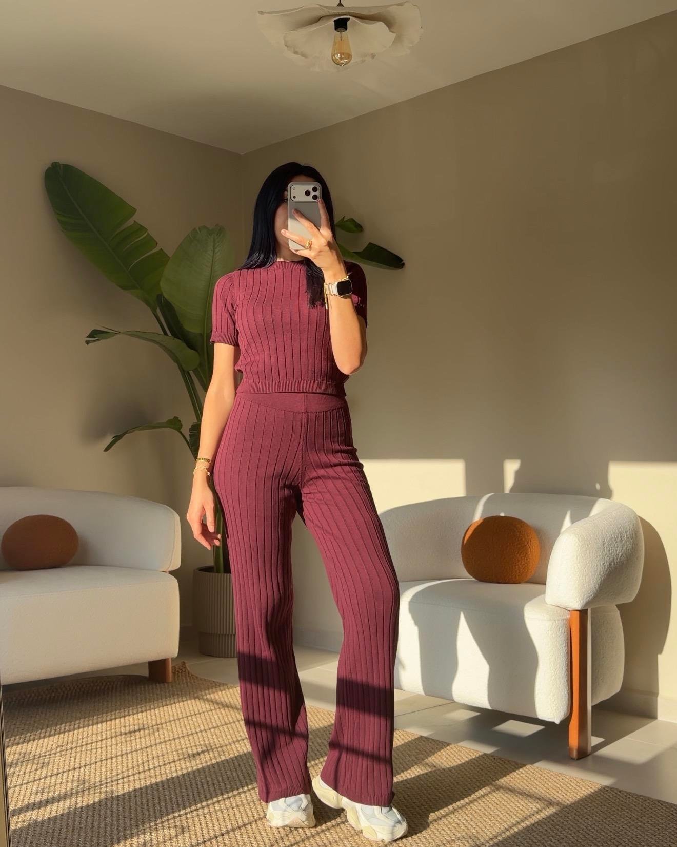 BORDO FİTİLLİ TRİKO TAKIM