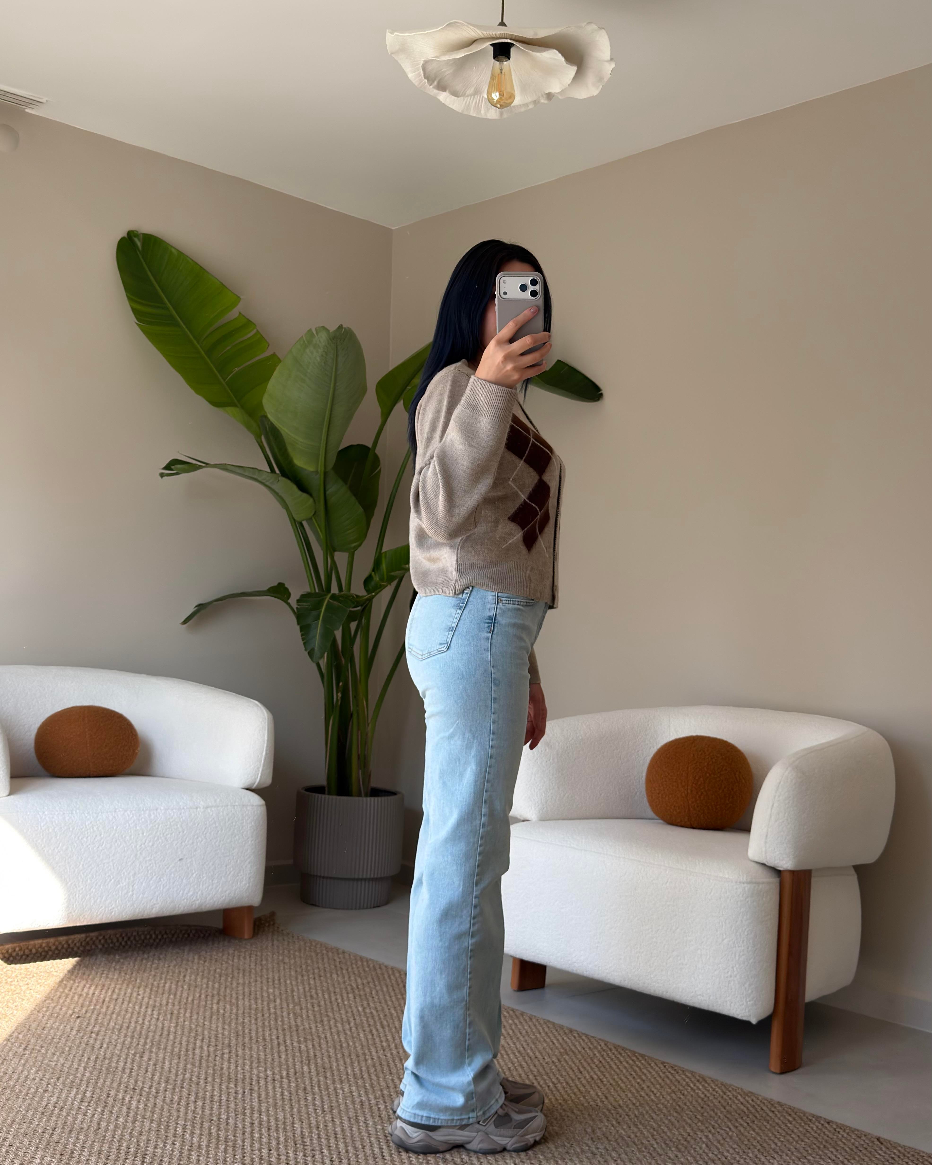 BUZ MAVİSİ STRAIGHT FIT JEAN