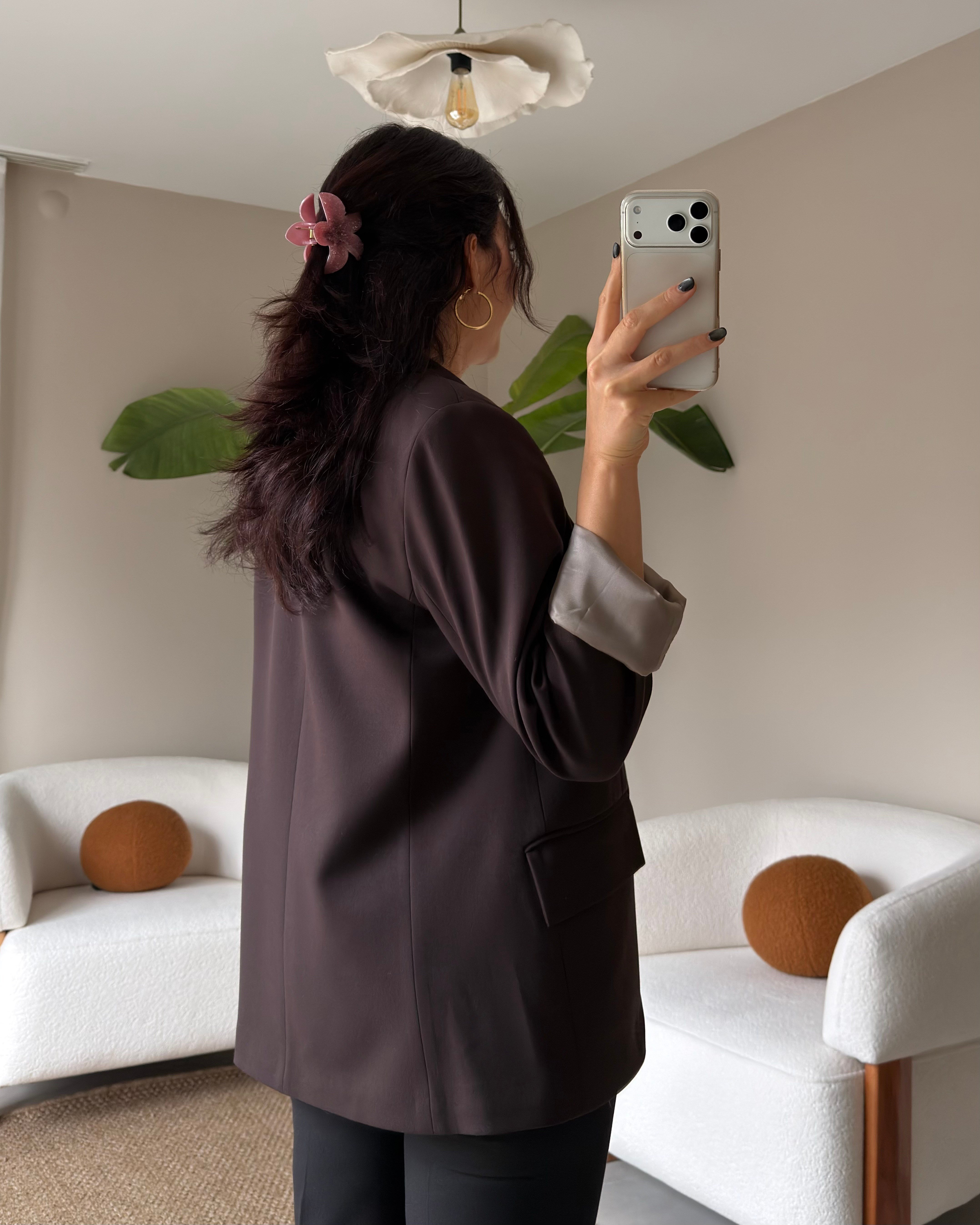 KOYU KAHVE BLAZER CEKET