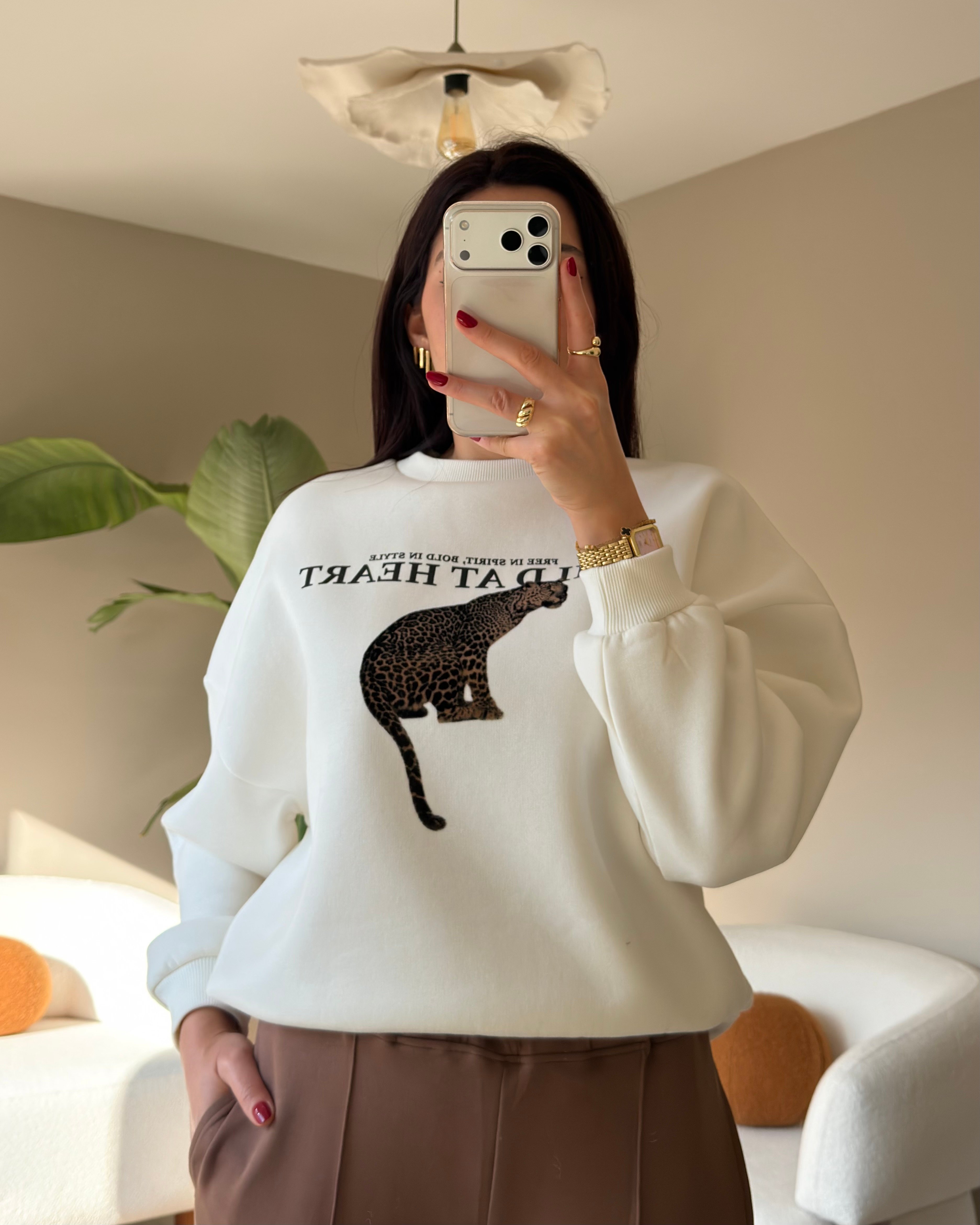 LEOPAR FLUARLI SWEATSHIRT