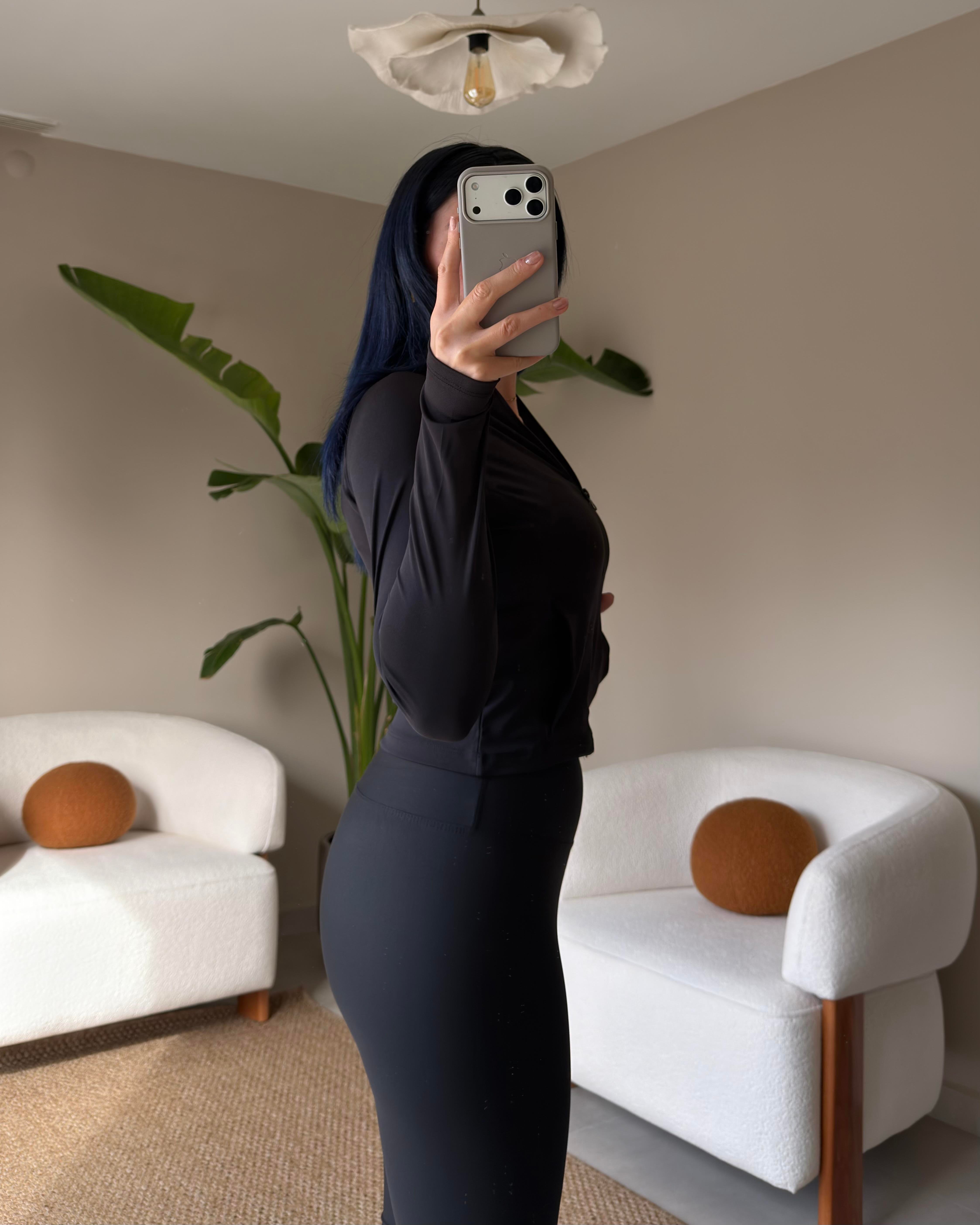 SİYAH DALGIÇ CEPLİ FERMUARLI BODY