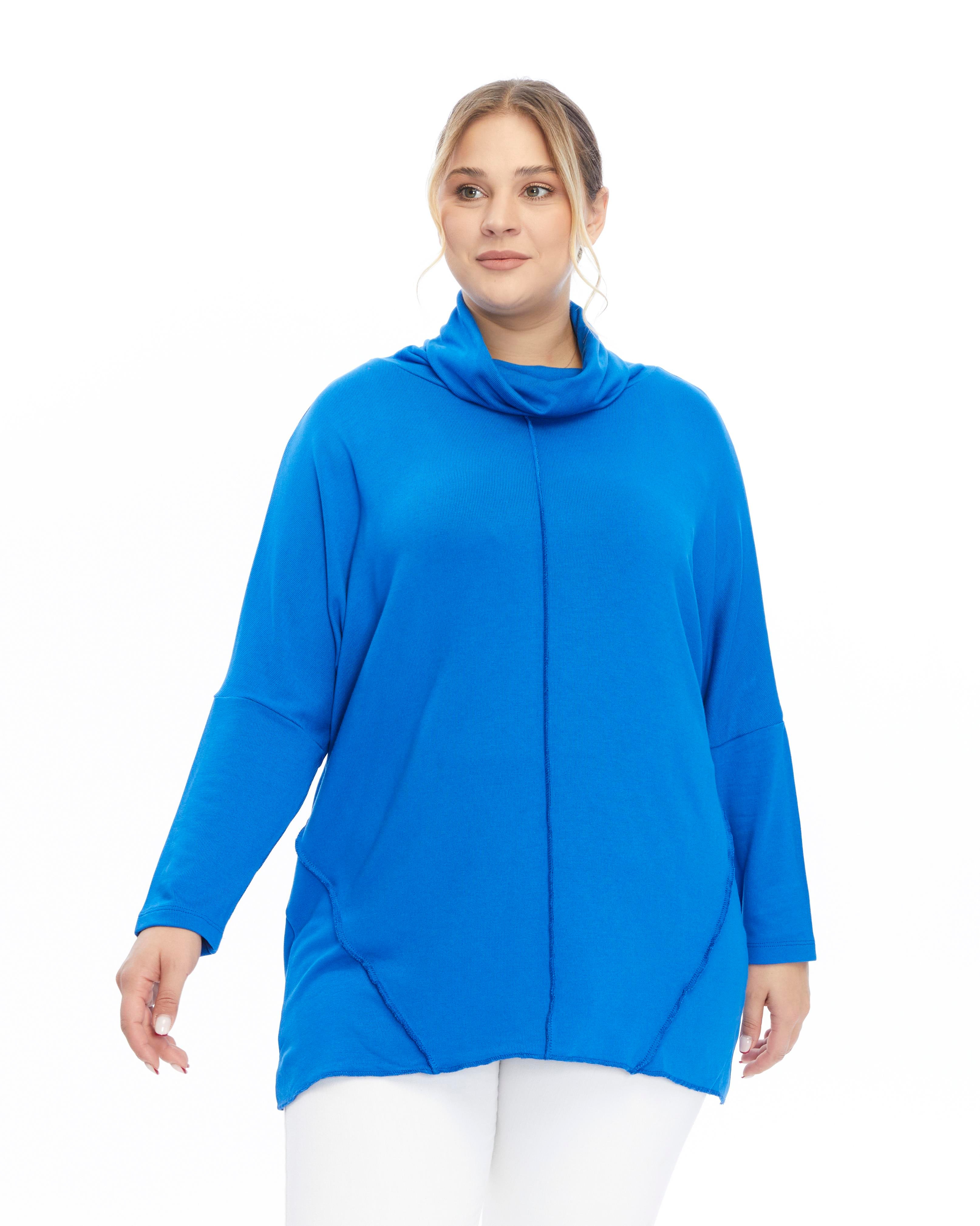 DEGAJE YAKA TERS DİKİŞLİ BLUZ