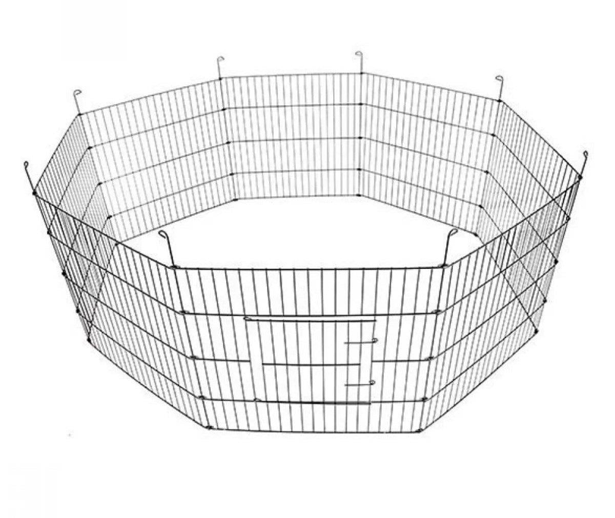 Aqua Boutique Metal Kedi Köpek Çiti Siyah 61x48CM