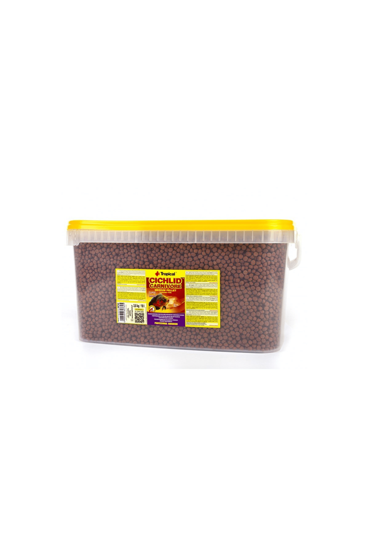 Tropical Cichlid Carnivore Medium Pellet 10Lt/3,6Kg