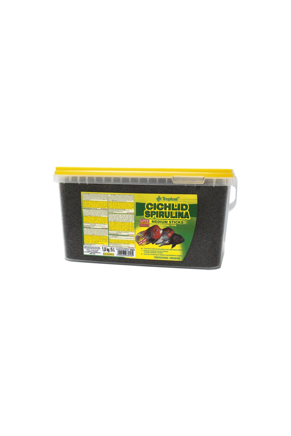 Tropical Cichlid Spirulina Medium Sticks 10Lt/3,6Kg