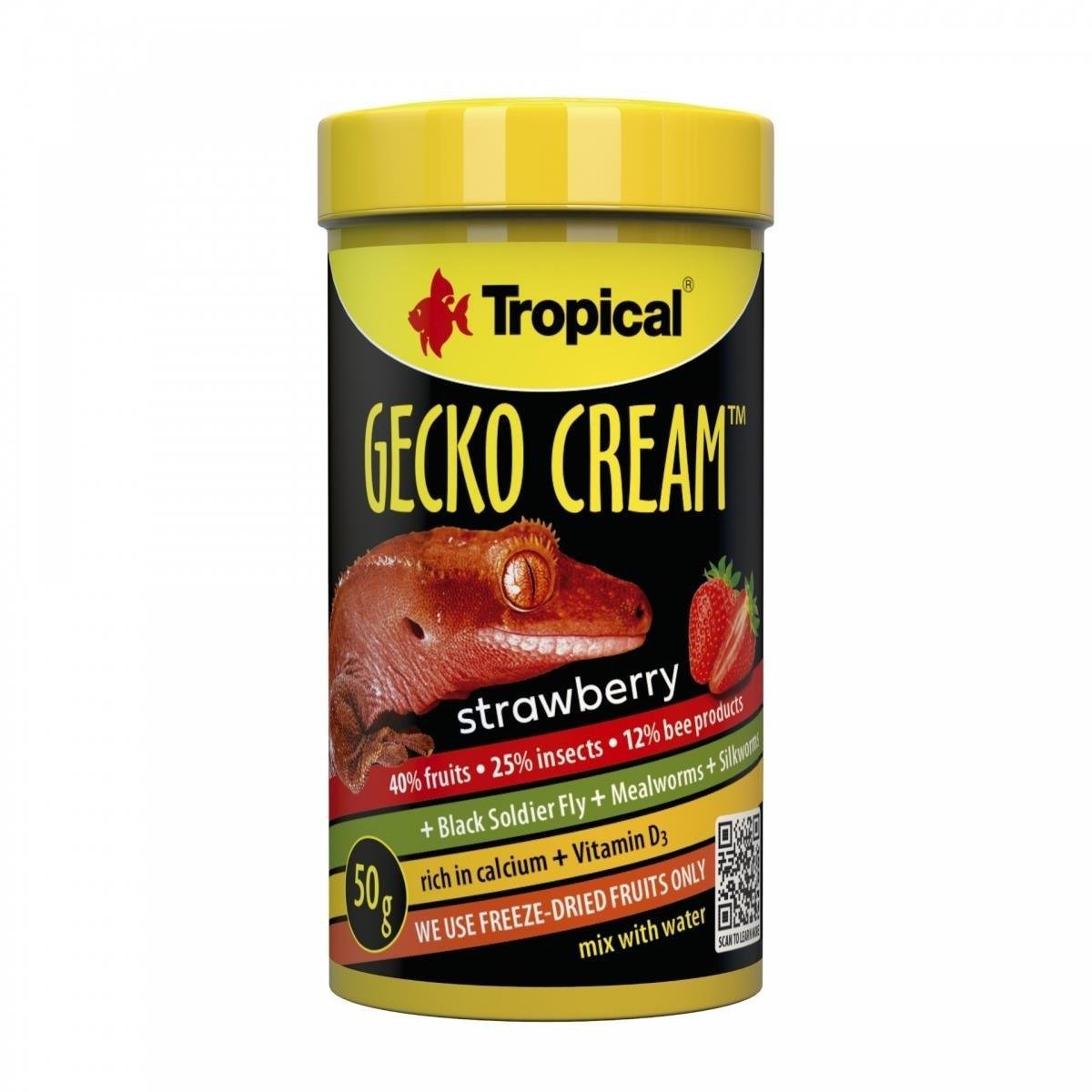Tropical Gecko Cream Strawberry (Çilekli) 100ml/50Gr