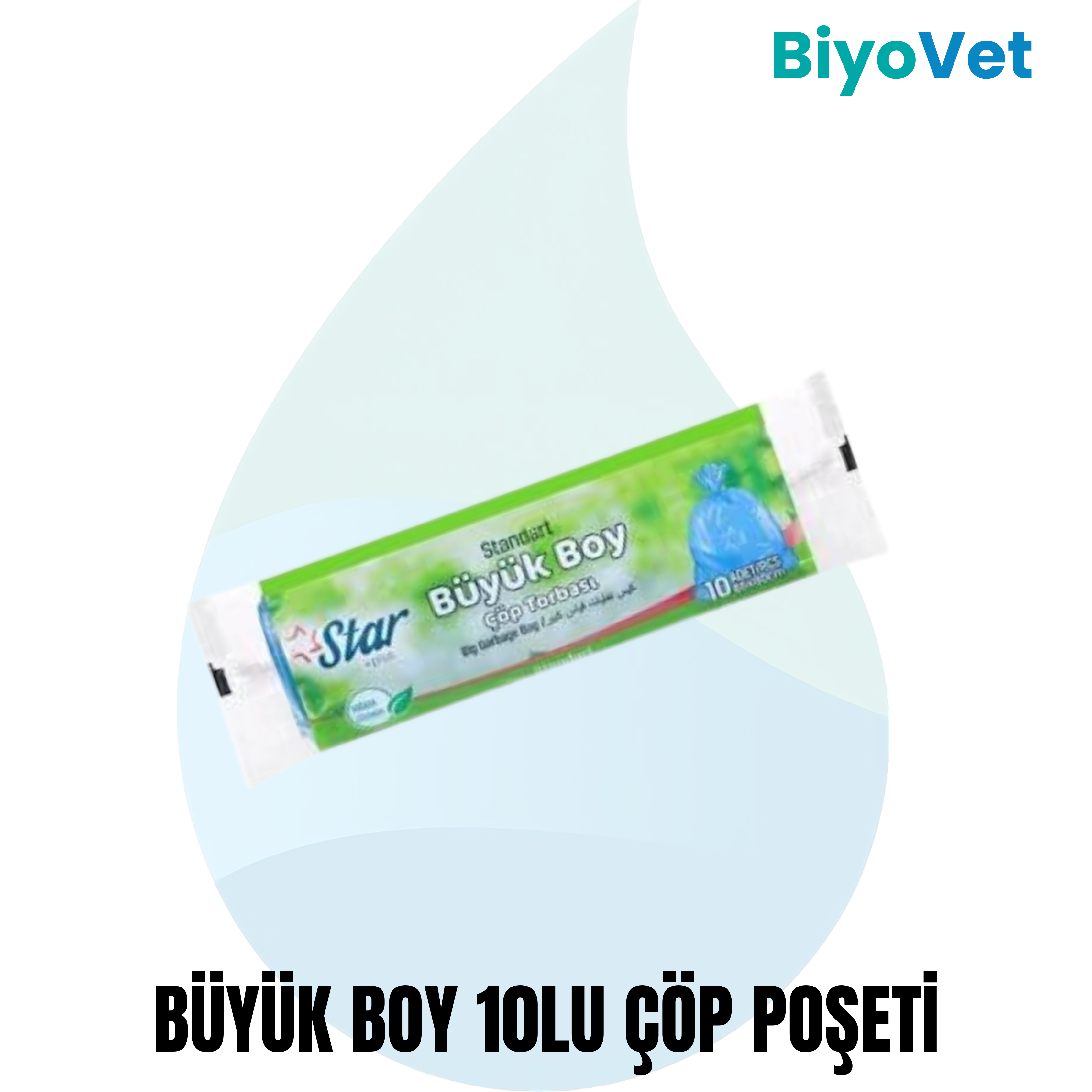 BÜYÜK BOY ÇÖP POŞETİ SİYAH 10'lu