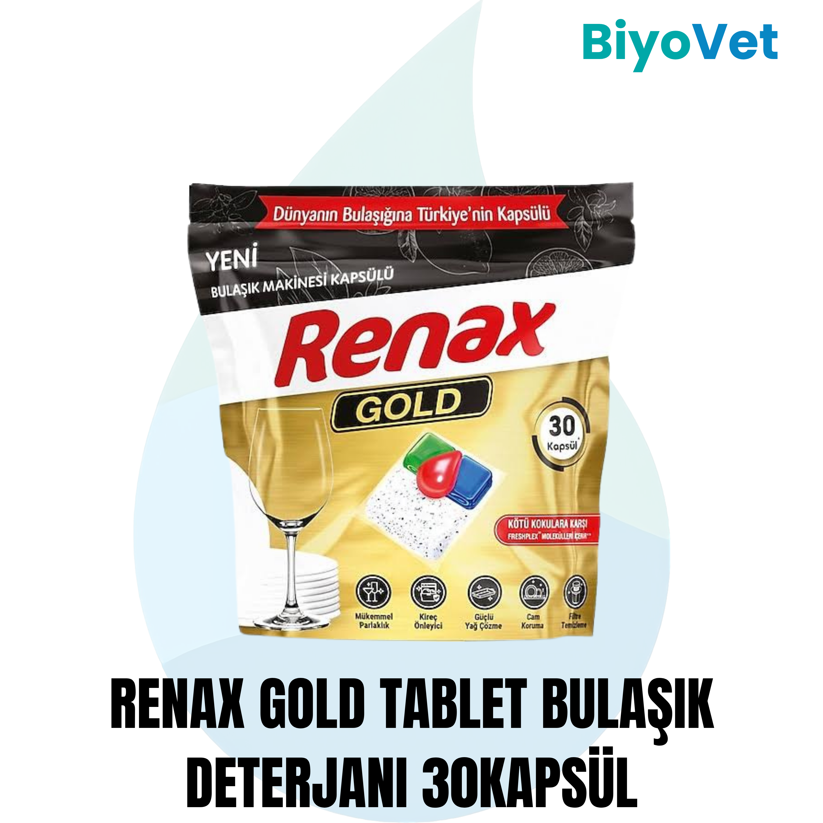 RENAX GOLD TABLET BULAŞIK DETERJANI 30 TABLET