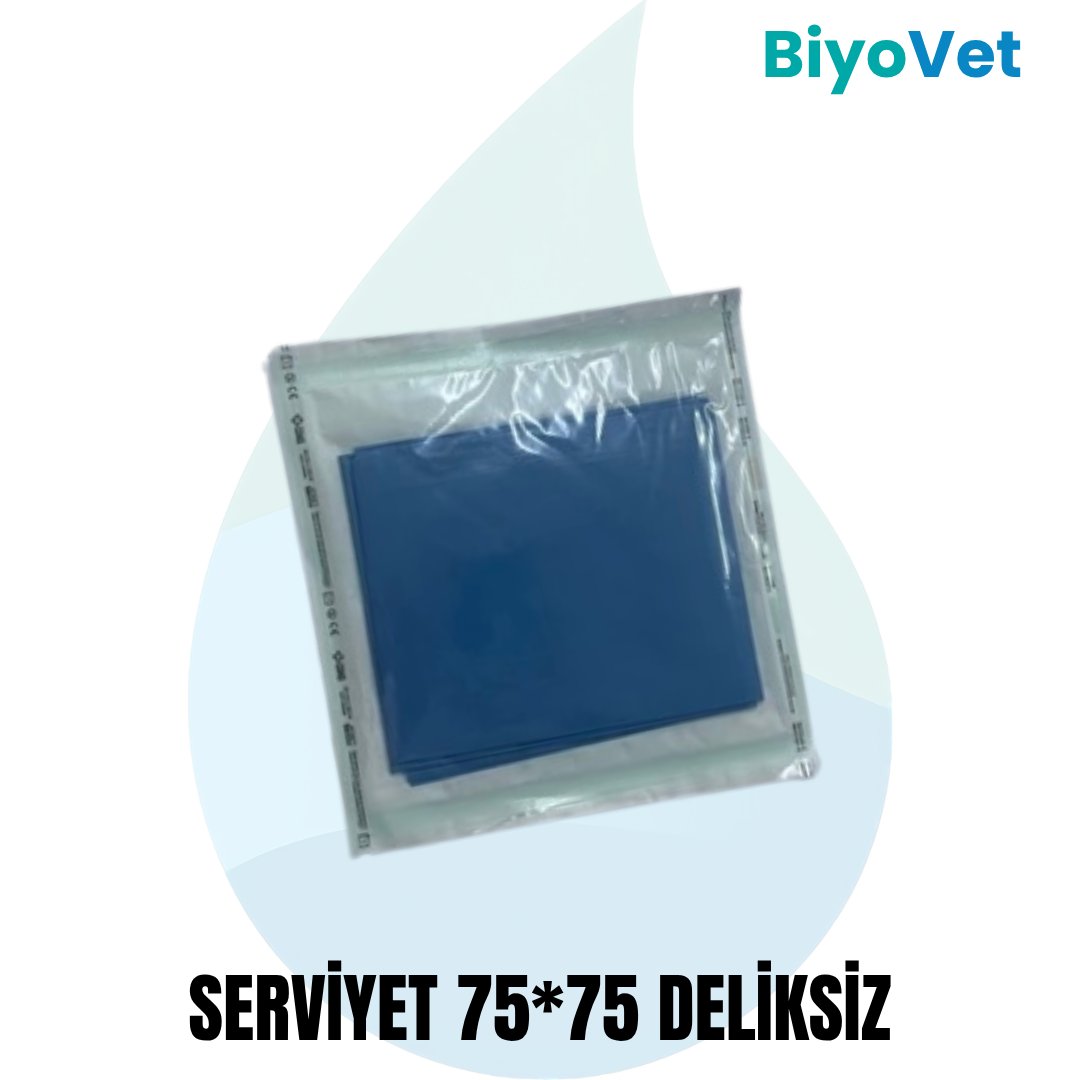 SERVİYET STERİL 75cm*75cm DELİKSİZ