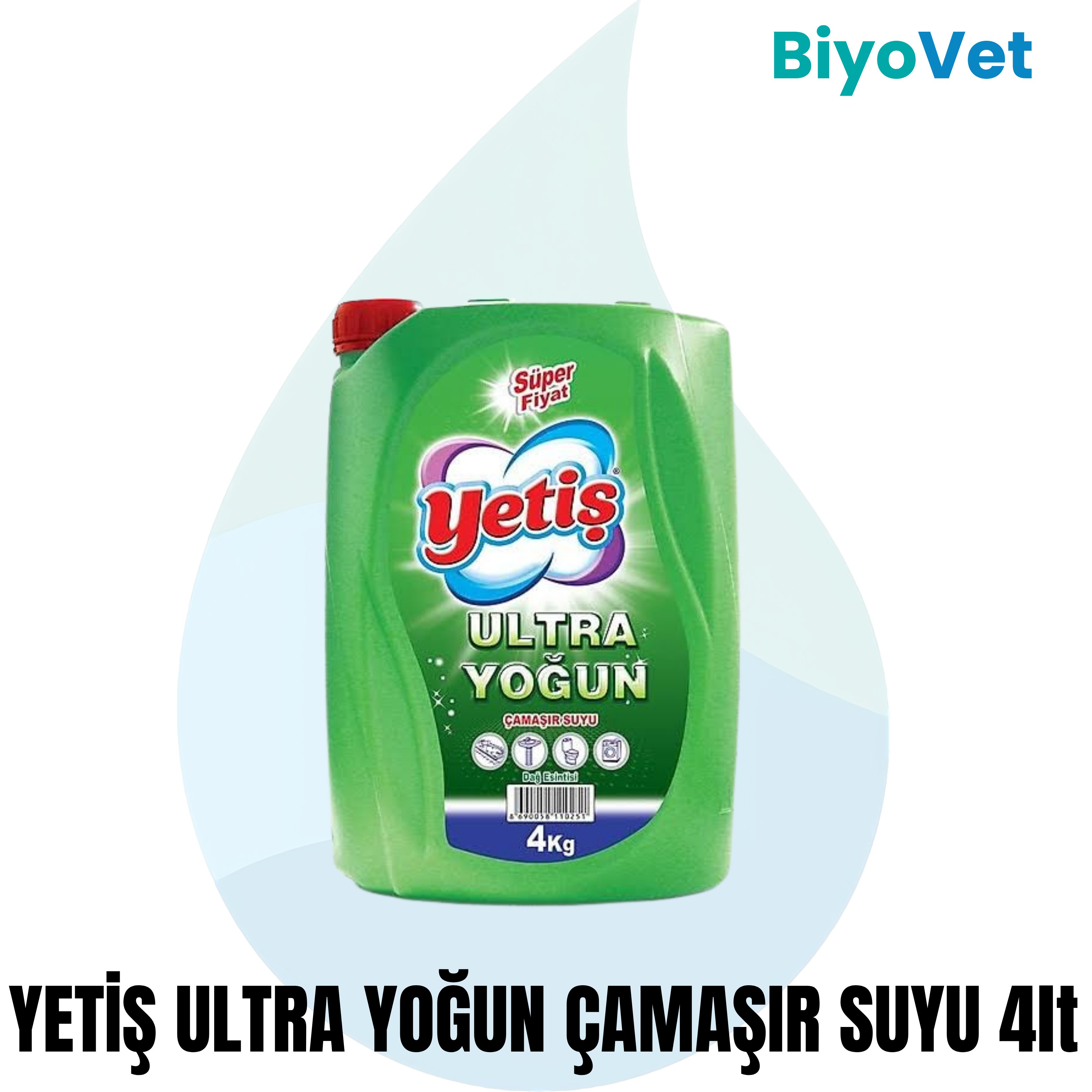 YETİŞ ULTRA YOĞUN ÇAMAŞIR SUYU 4lt