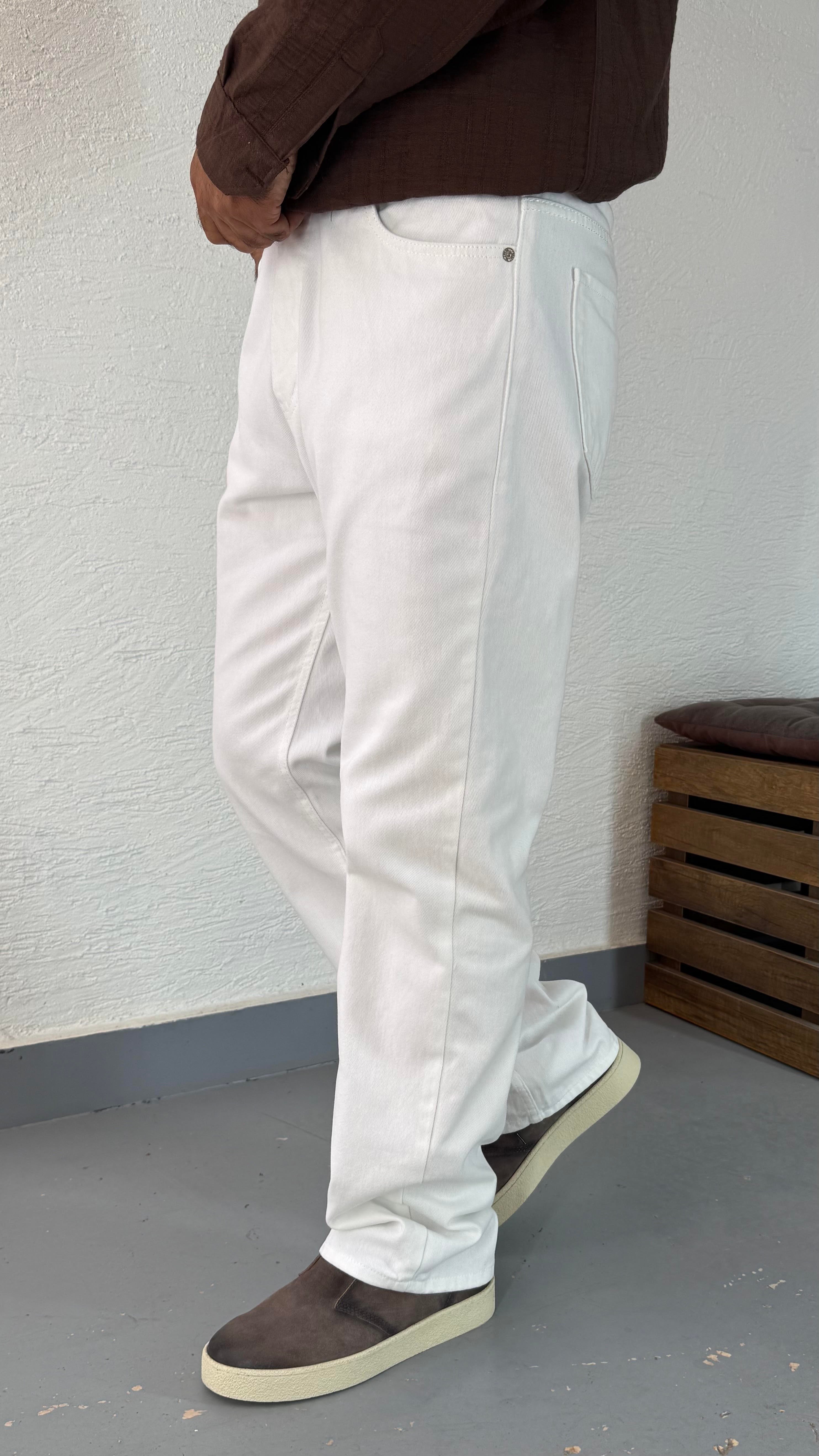 Baggy Beyaz Denim