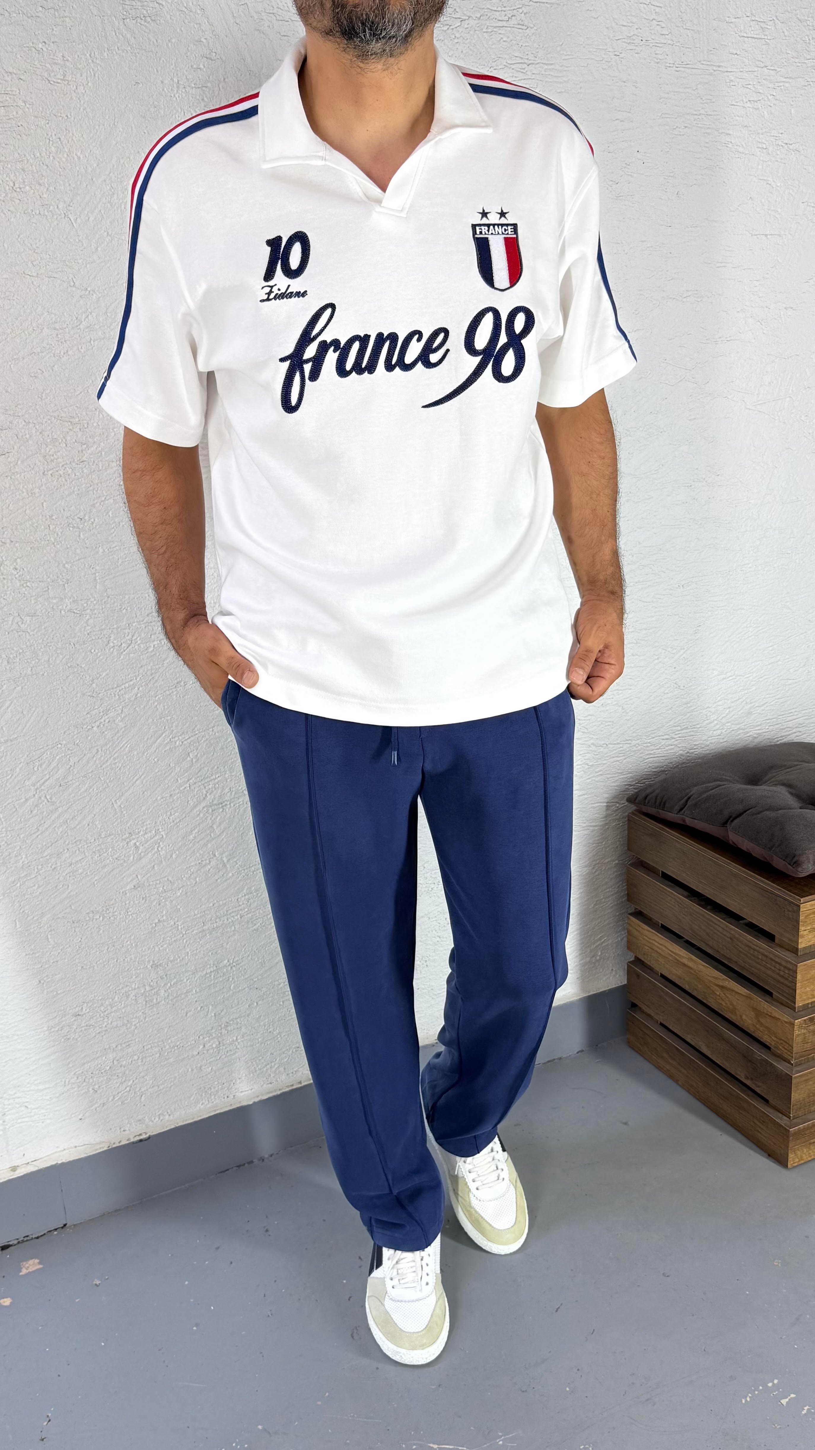 Baskı Ve Nakış Detay Fransa Tshirt