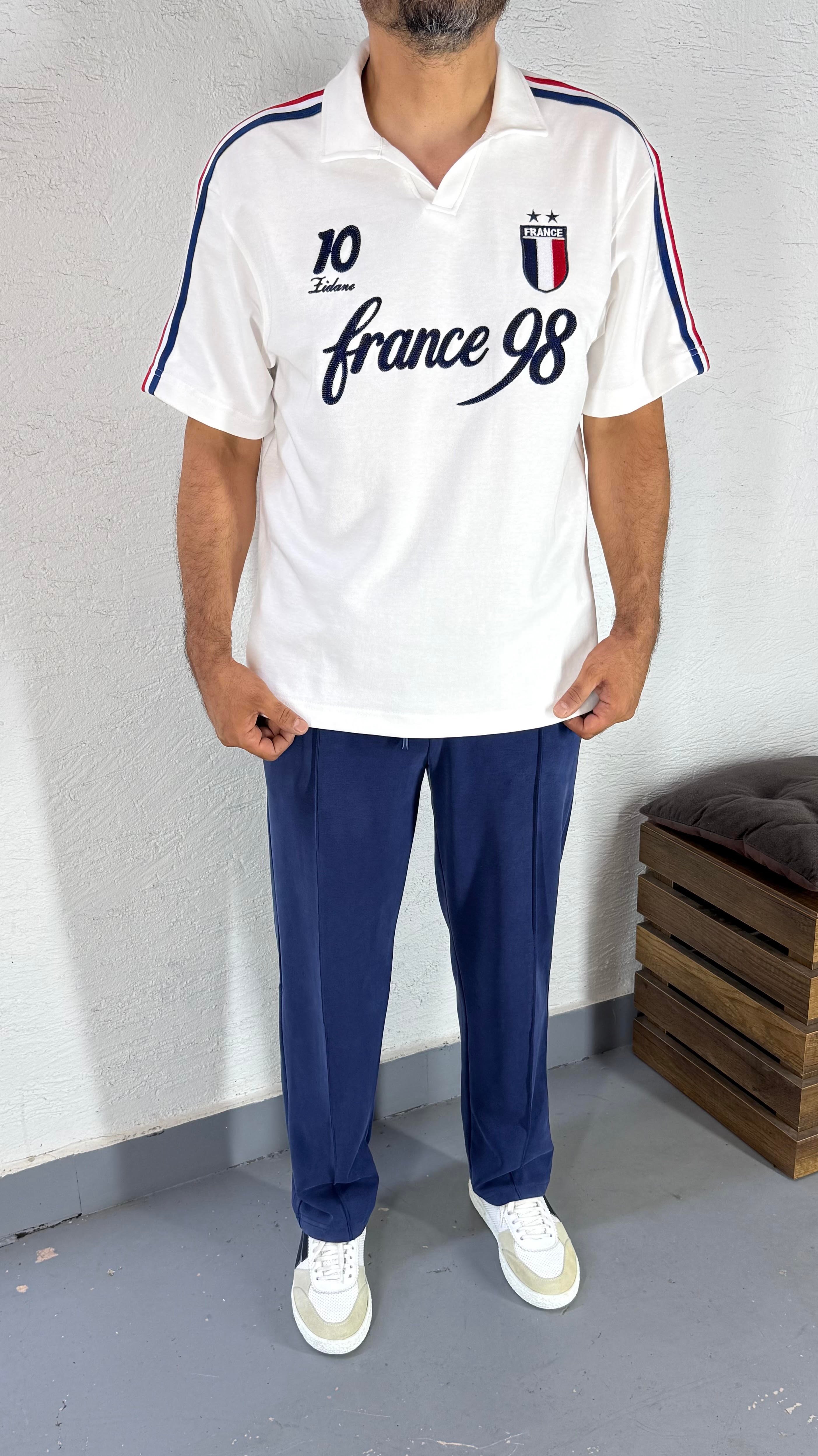 Baskı Ve Nakış Detay Fransa Tshirt