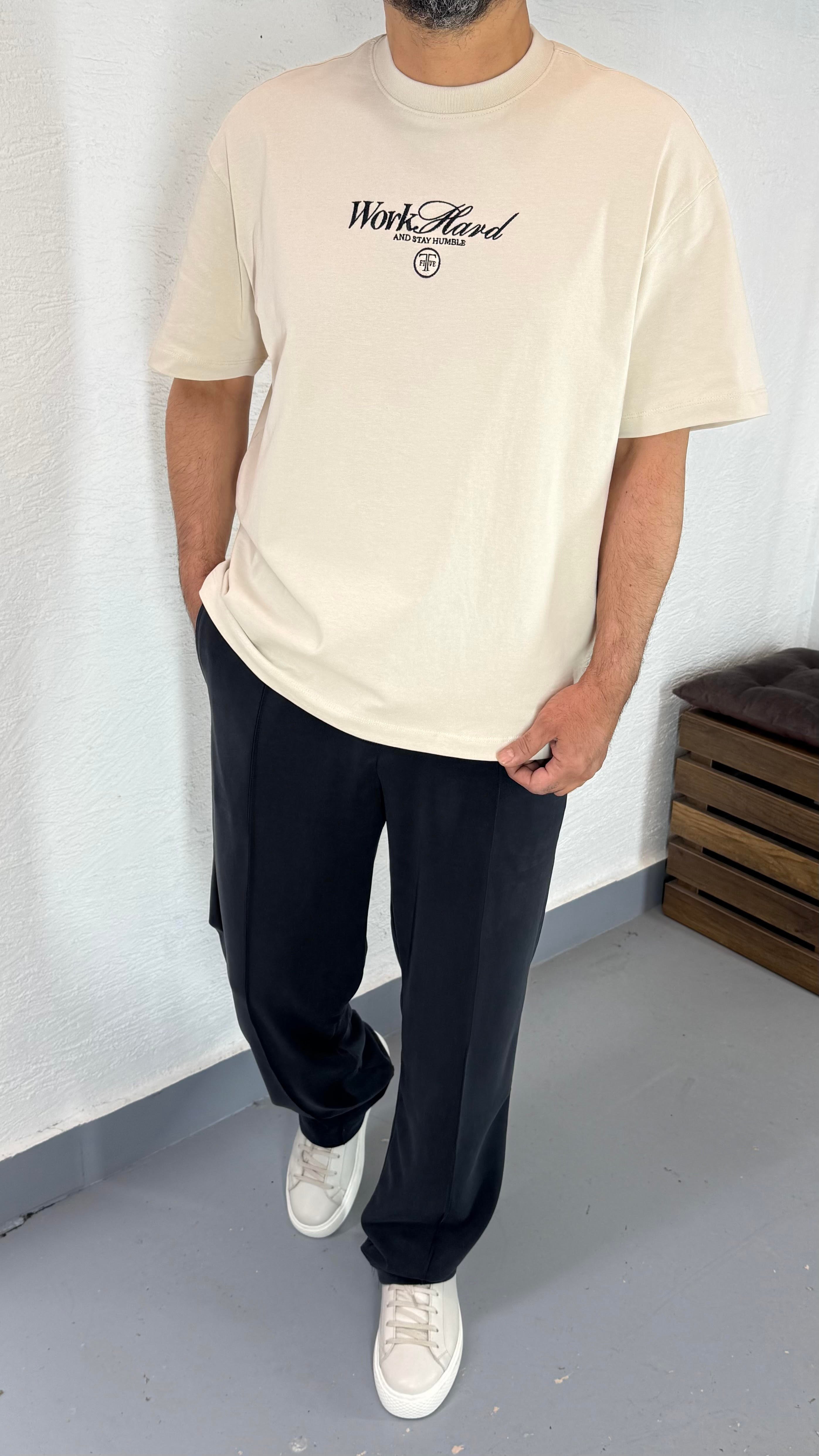 Baskı Ve Nakış Detay Oversize TShirt