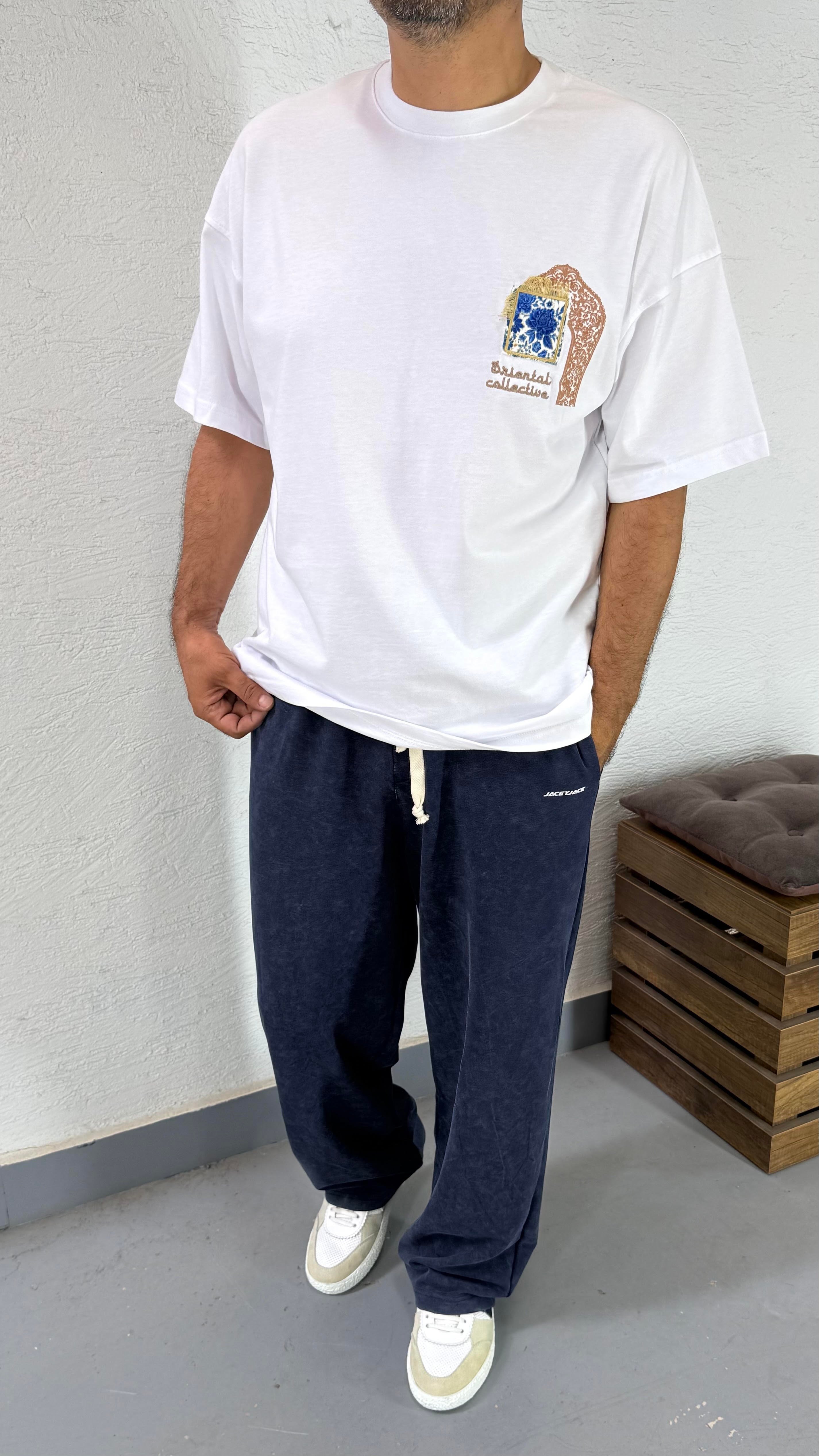 Baskı Ve Nakış Detay Oversize TShirt