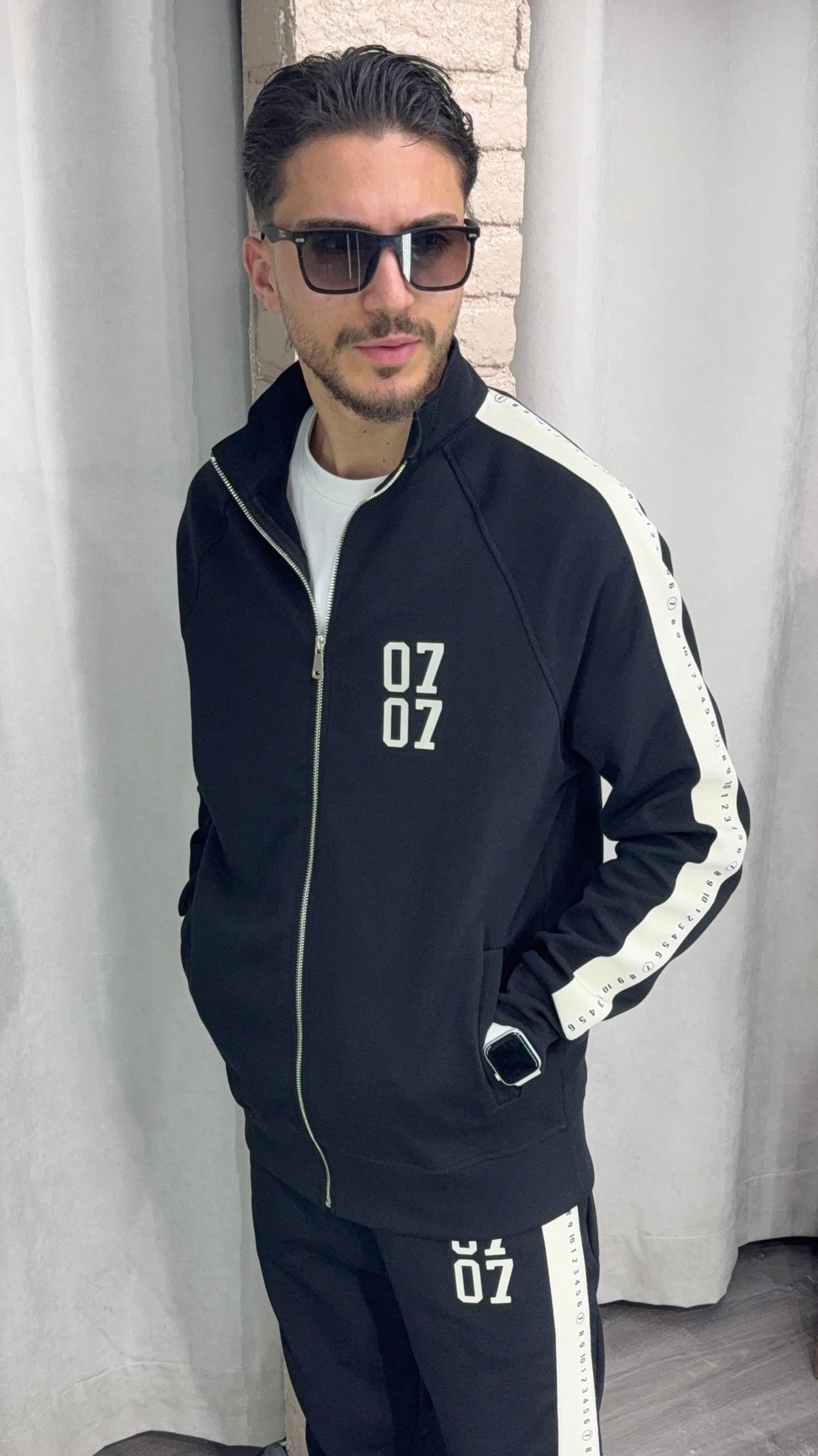 Baskılı Fermuarlı Sweatshirt