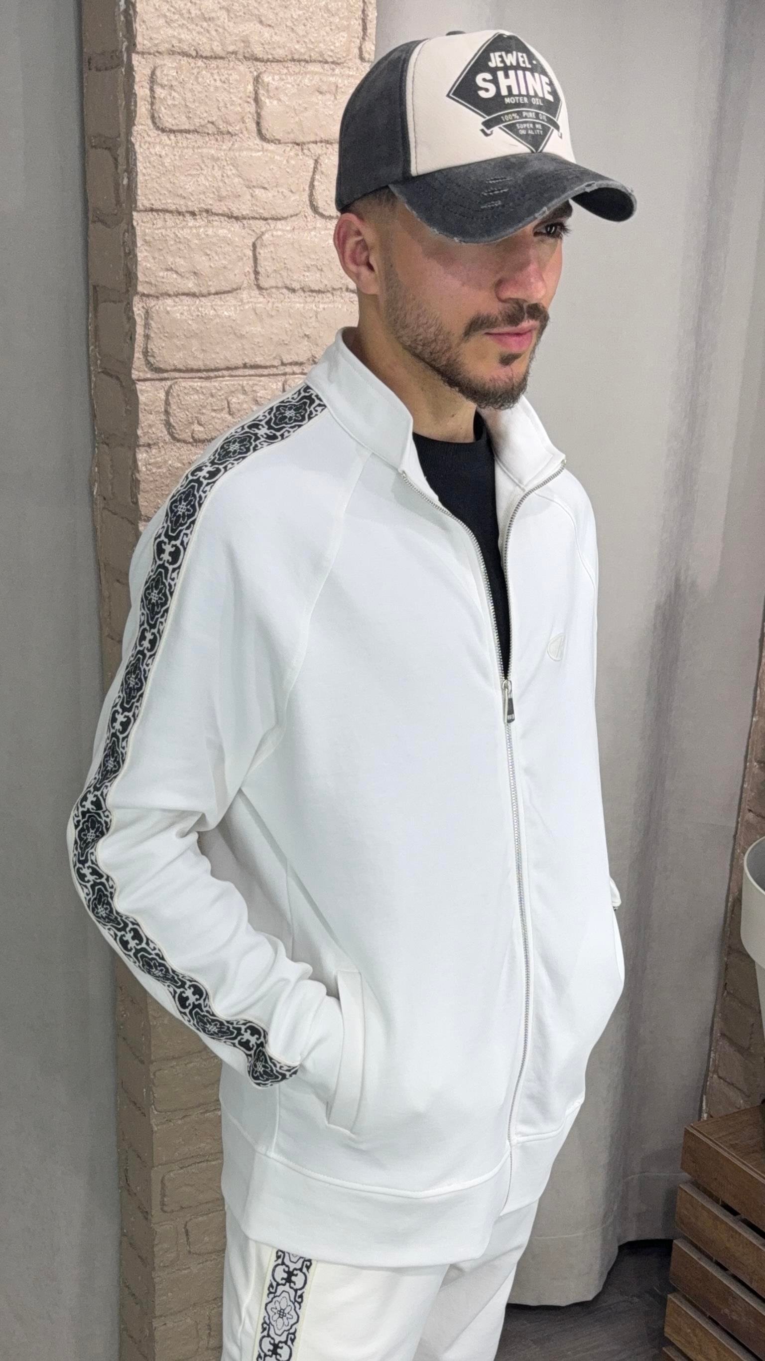 Baskılı Fermuarlı Sweatshirt