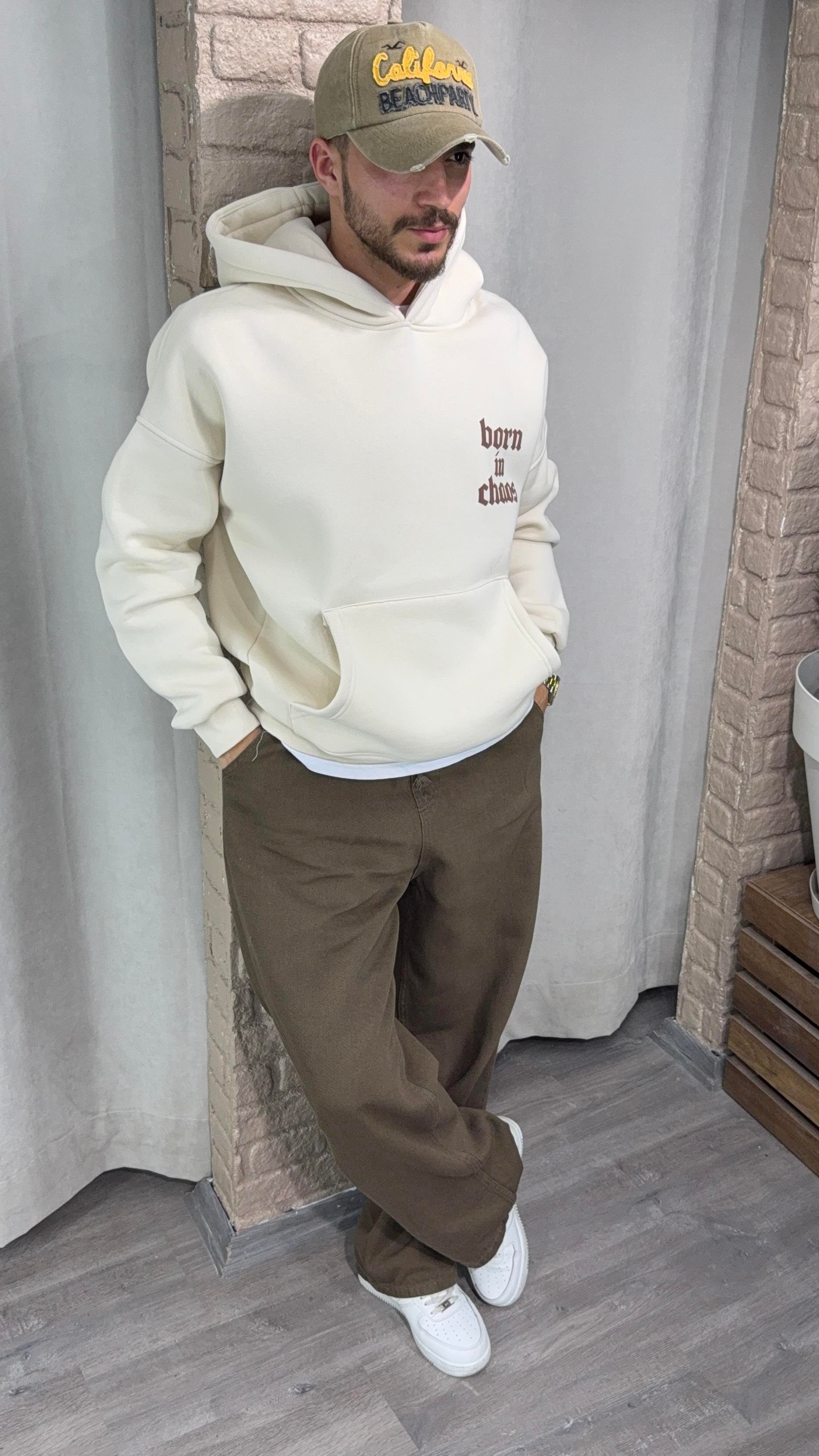 Baskılı Şardonlu Sweatshirt