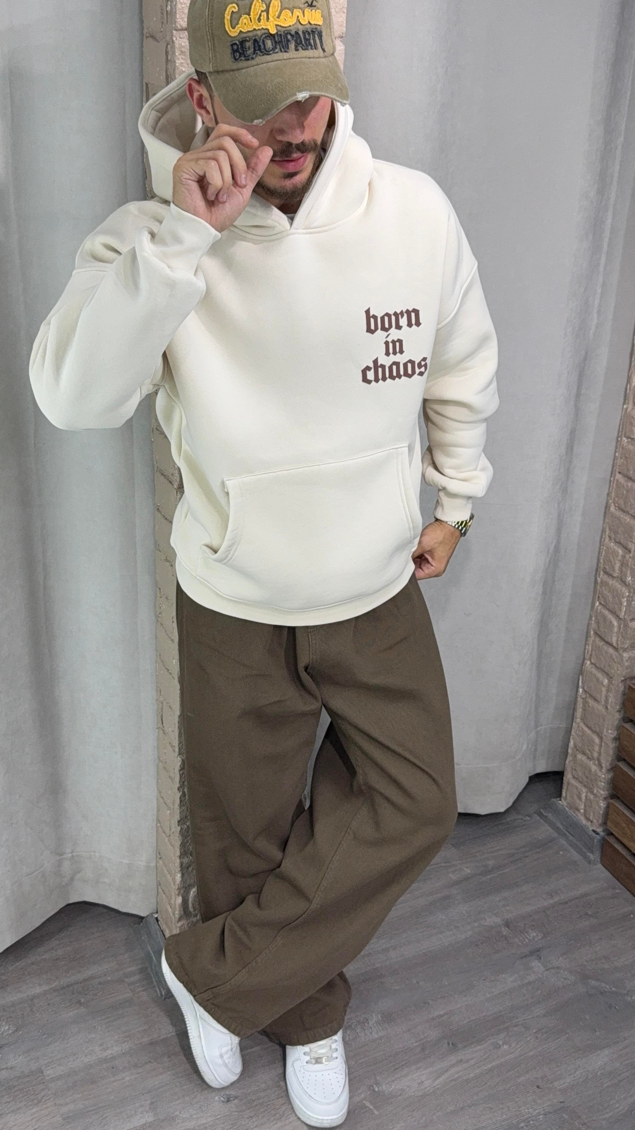 Baskılı Şardonlu Sweatshirt