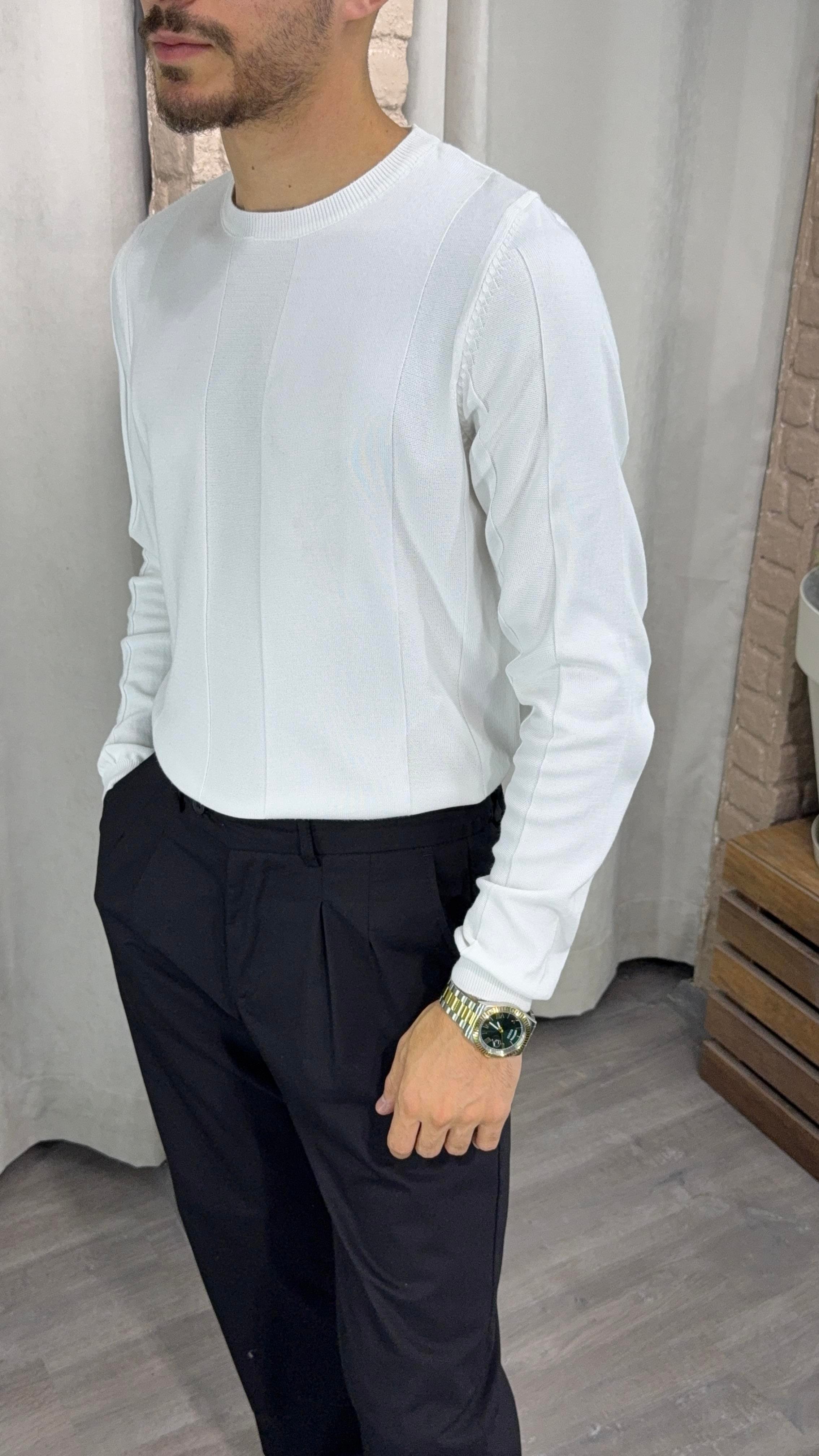 Bisiklet Yaka İnce Triko