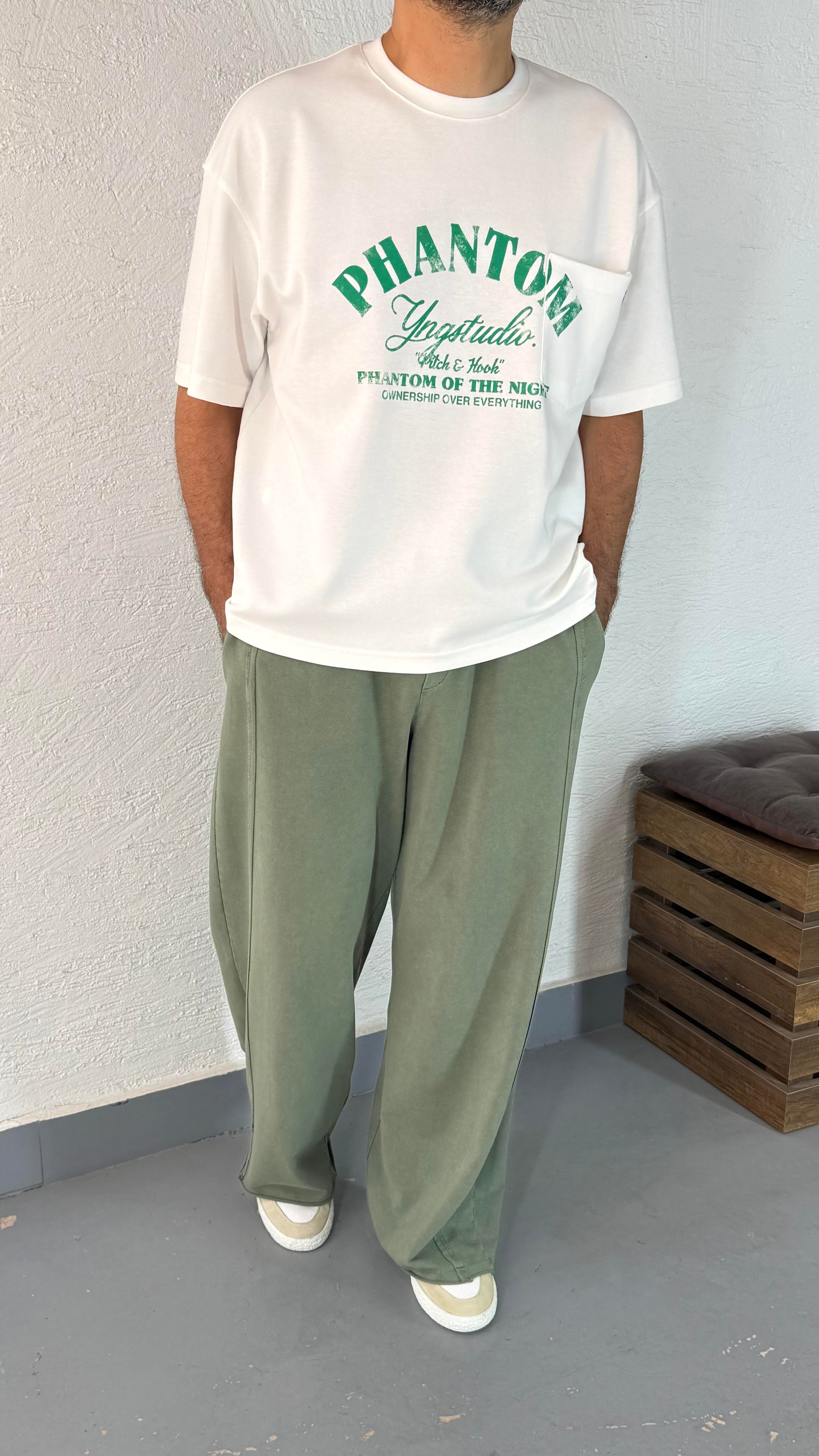 Boxyfit Baskı ve Cep Detay Oversize Tshirt