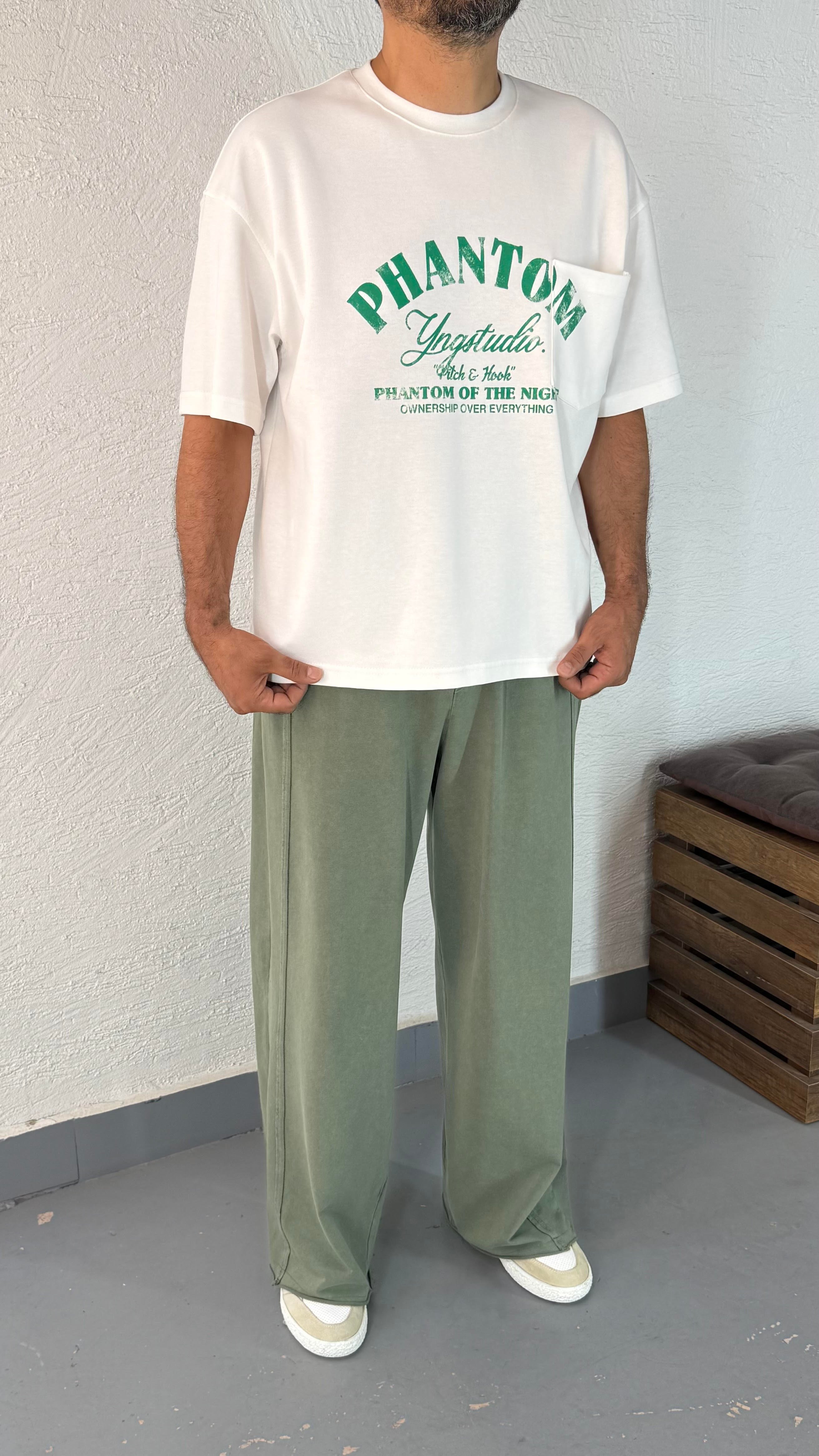 Boxyfit Baskı ve Cep Detay Oversize Tshirt