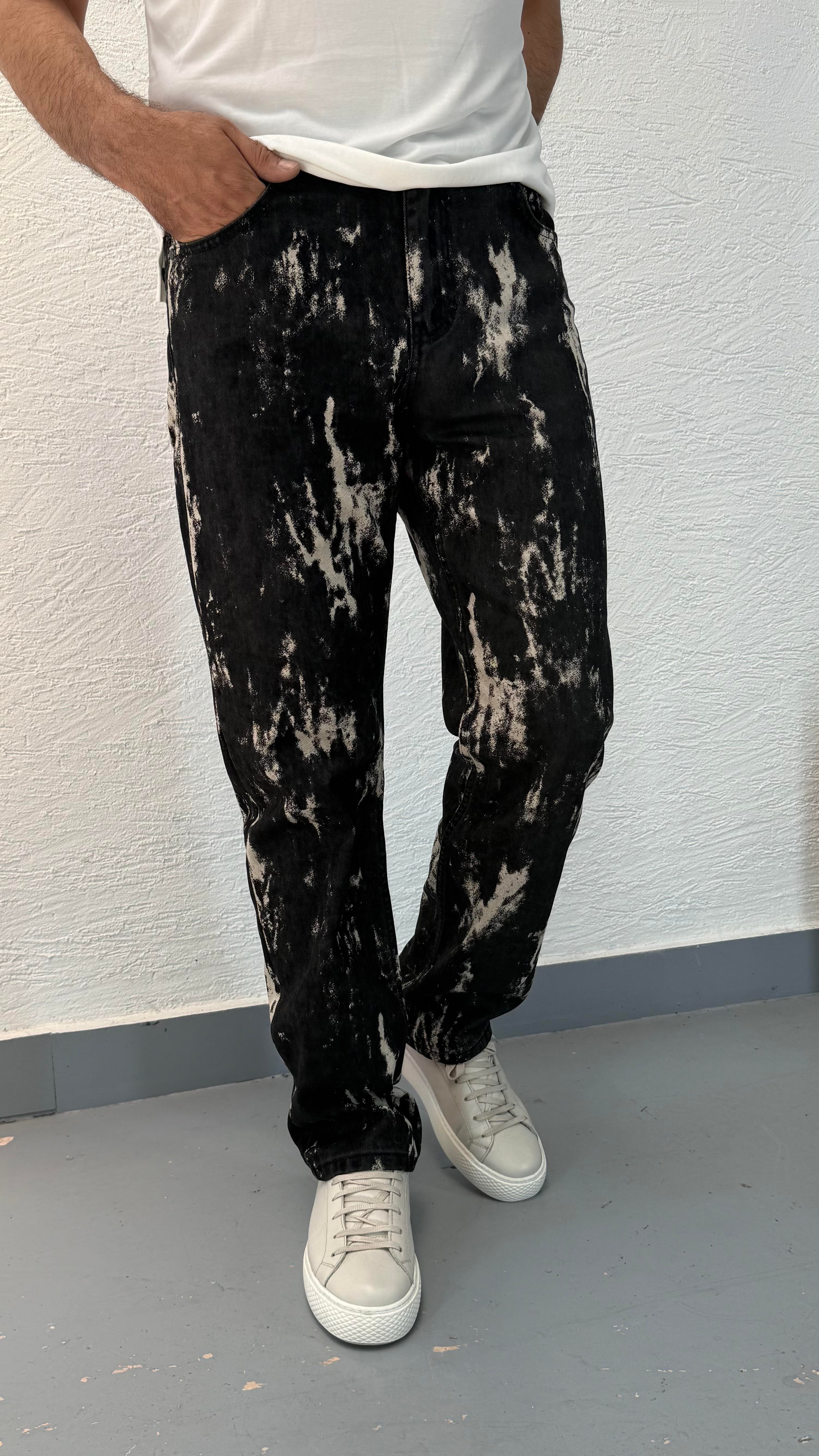Desenli Baggy Denim