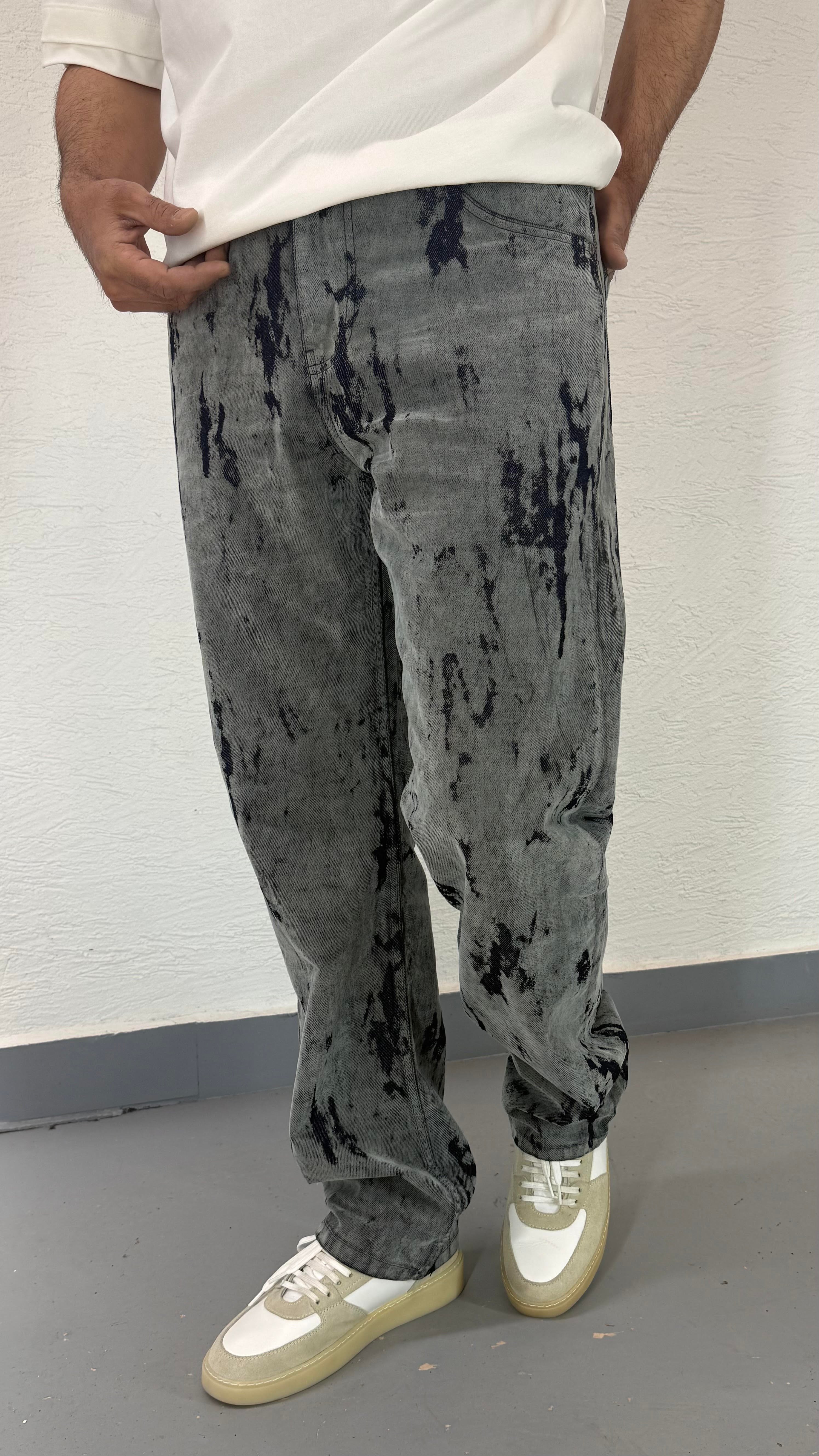 Desenli Baggy Pantolon