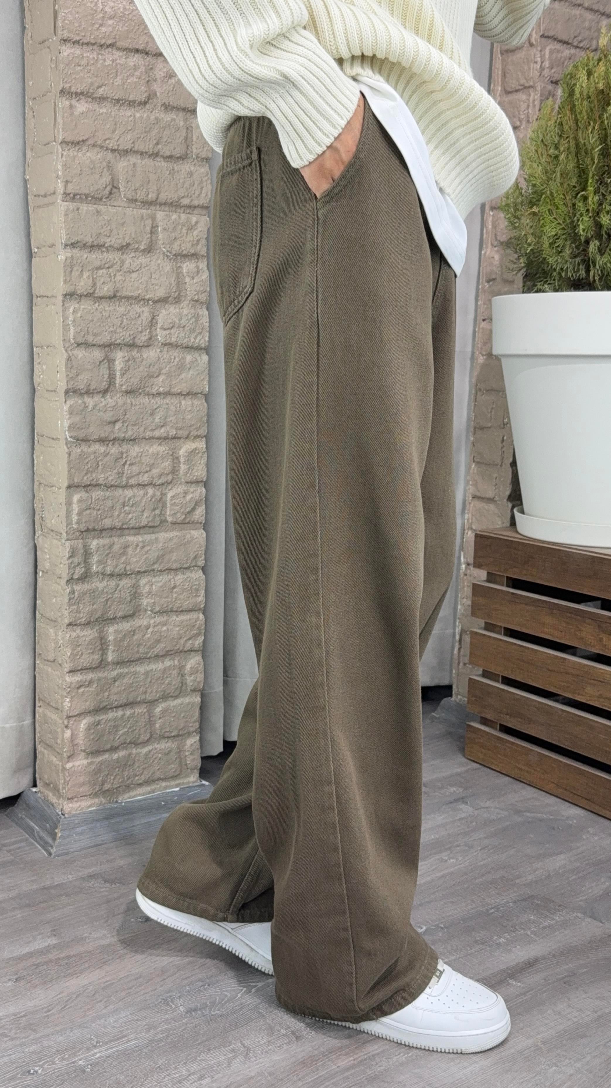 Gabardin Ultra Baggy Pantolon