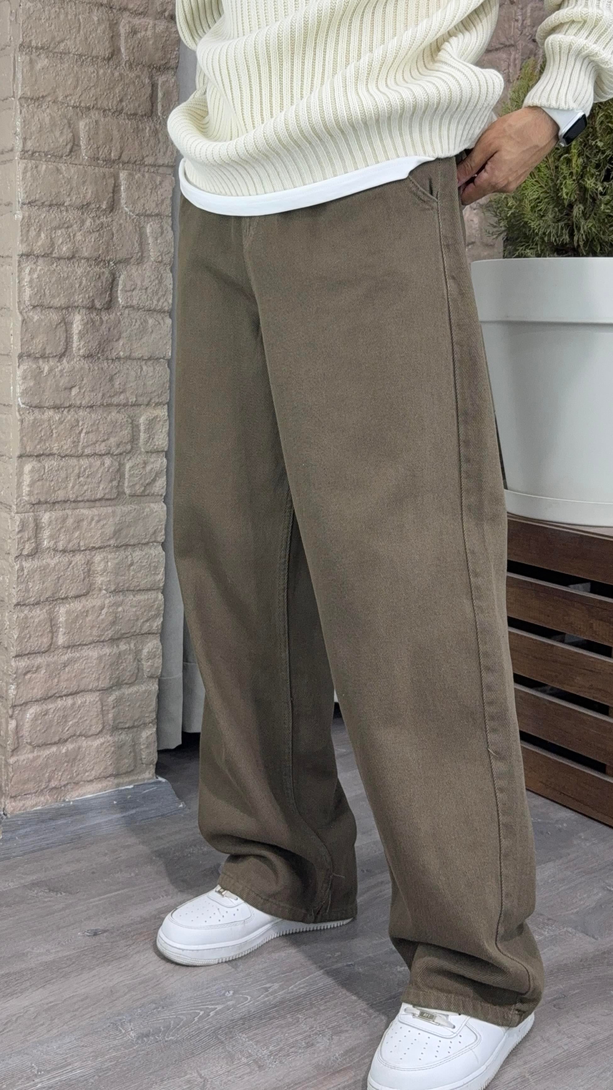 Gabardin Ultra Baggy Pantolon