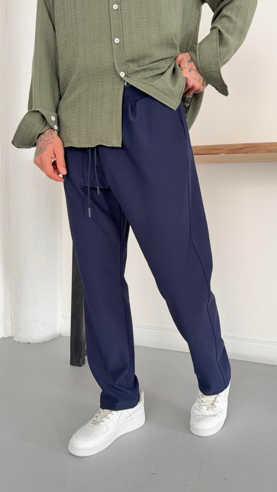 Lacivert Jogger Pantolon