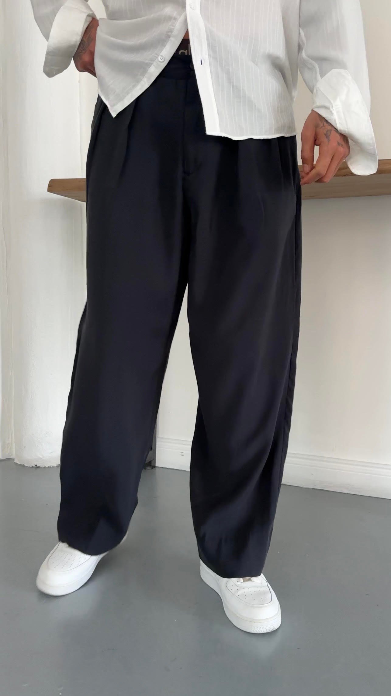 Modal Kemerli Baggy Pantolon