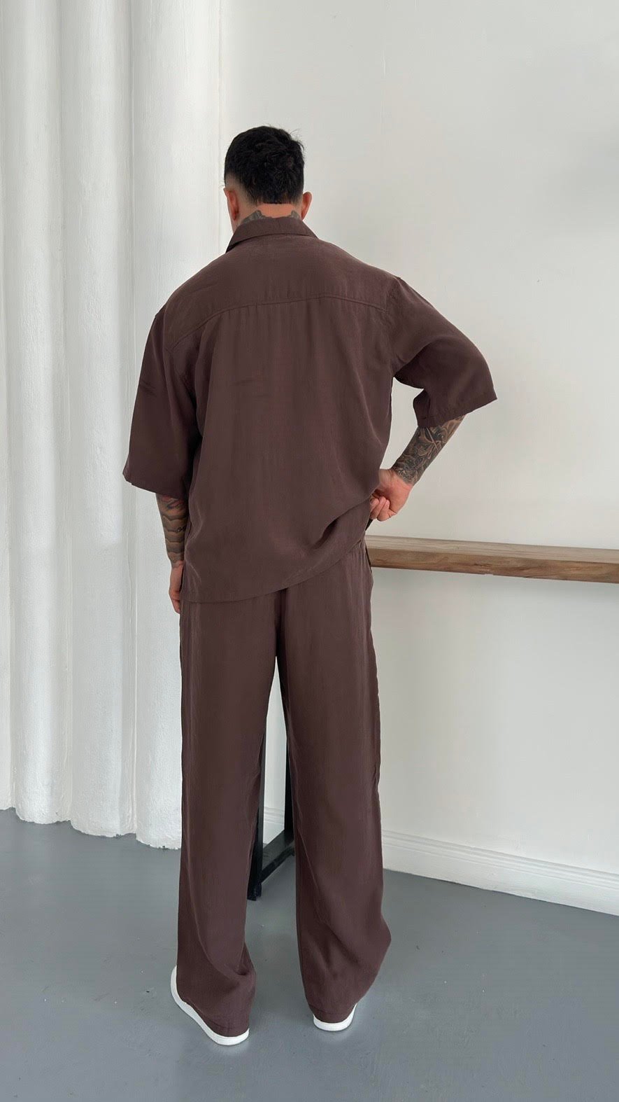 Modal Oversize Gömlek ve Baggy Pantolon