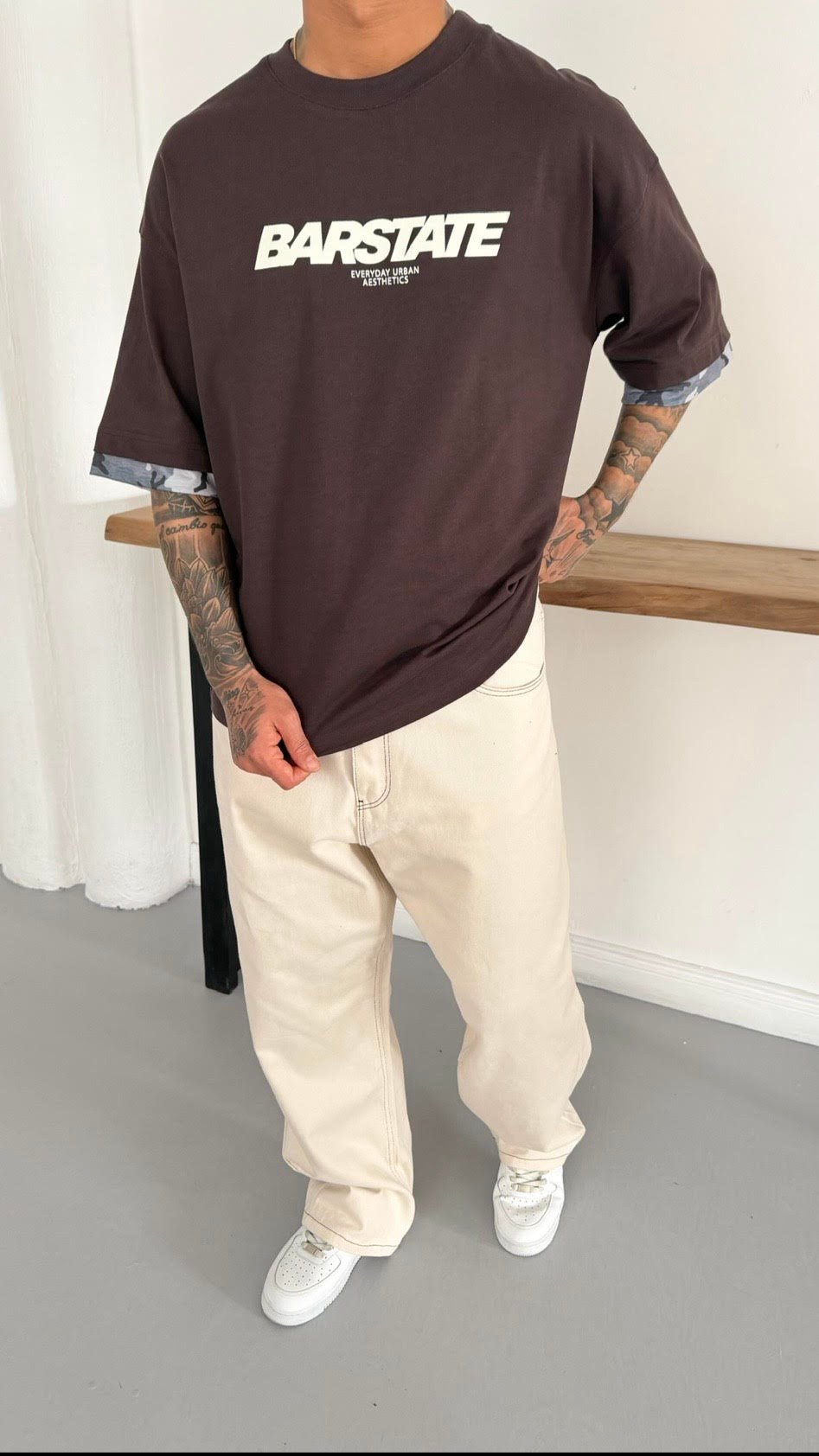 Oversize Kol Detay Tshirt