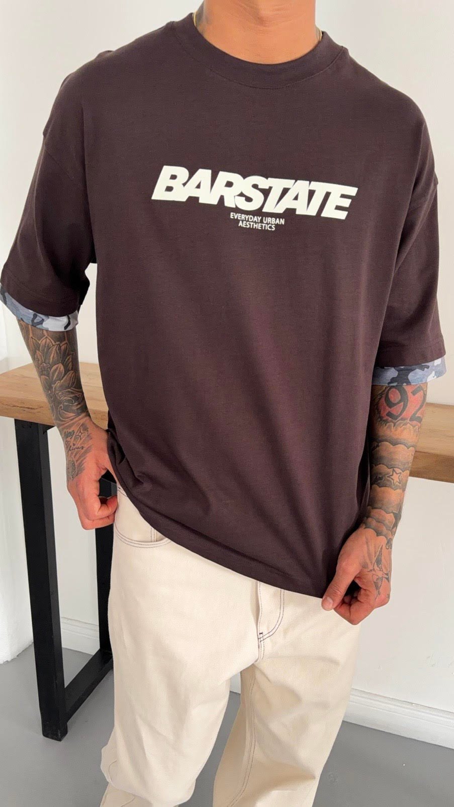 Oversize Kol Detay Tshirt
