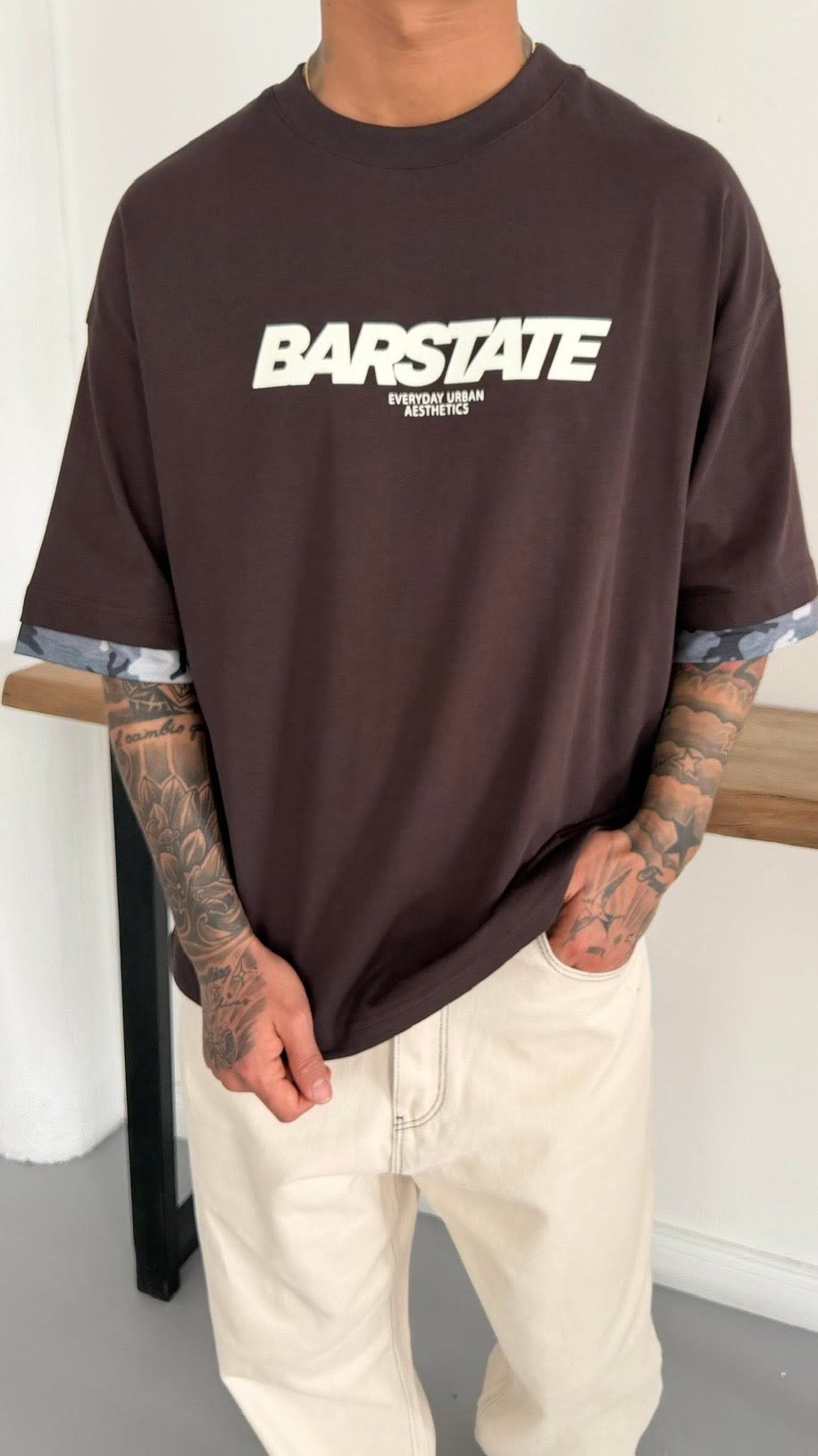 Oversize Kol Detay Tshirt