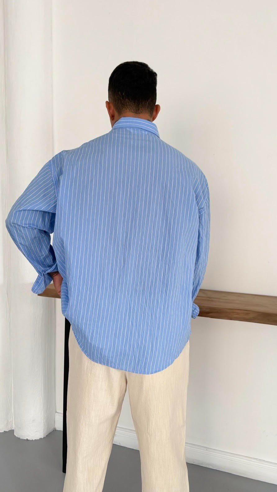 Oversize Nakış Detay Gömlek