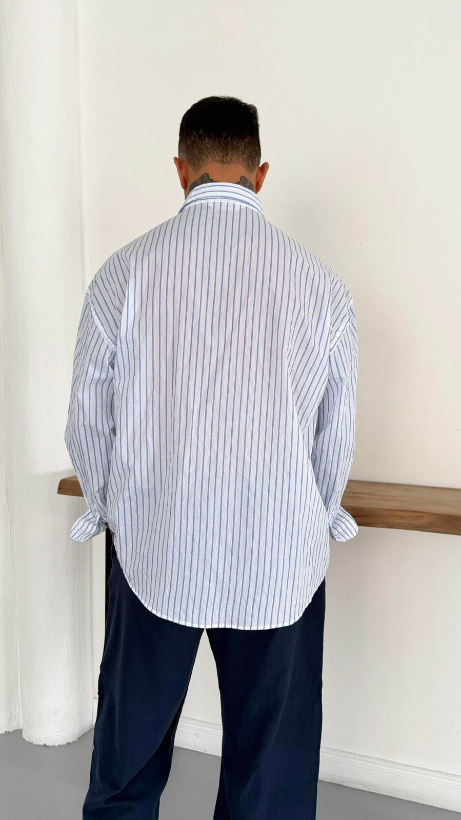 Oversize Nakış Detay Gömlek