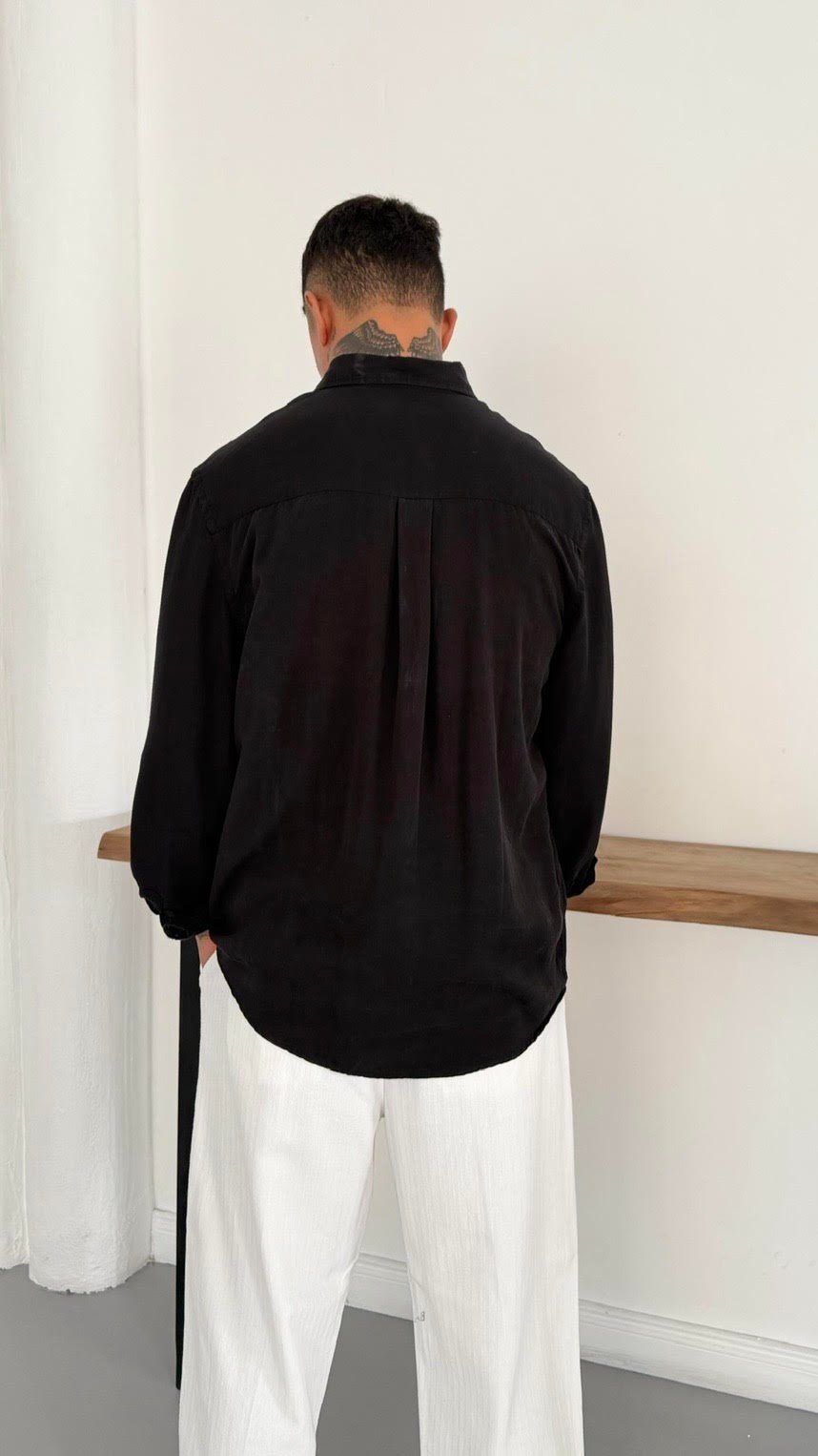 Oversize Nakış Detay Gömlek