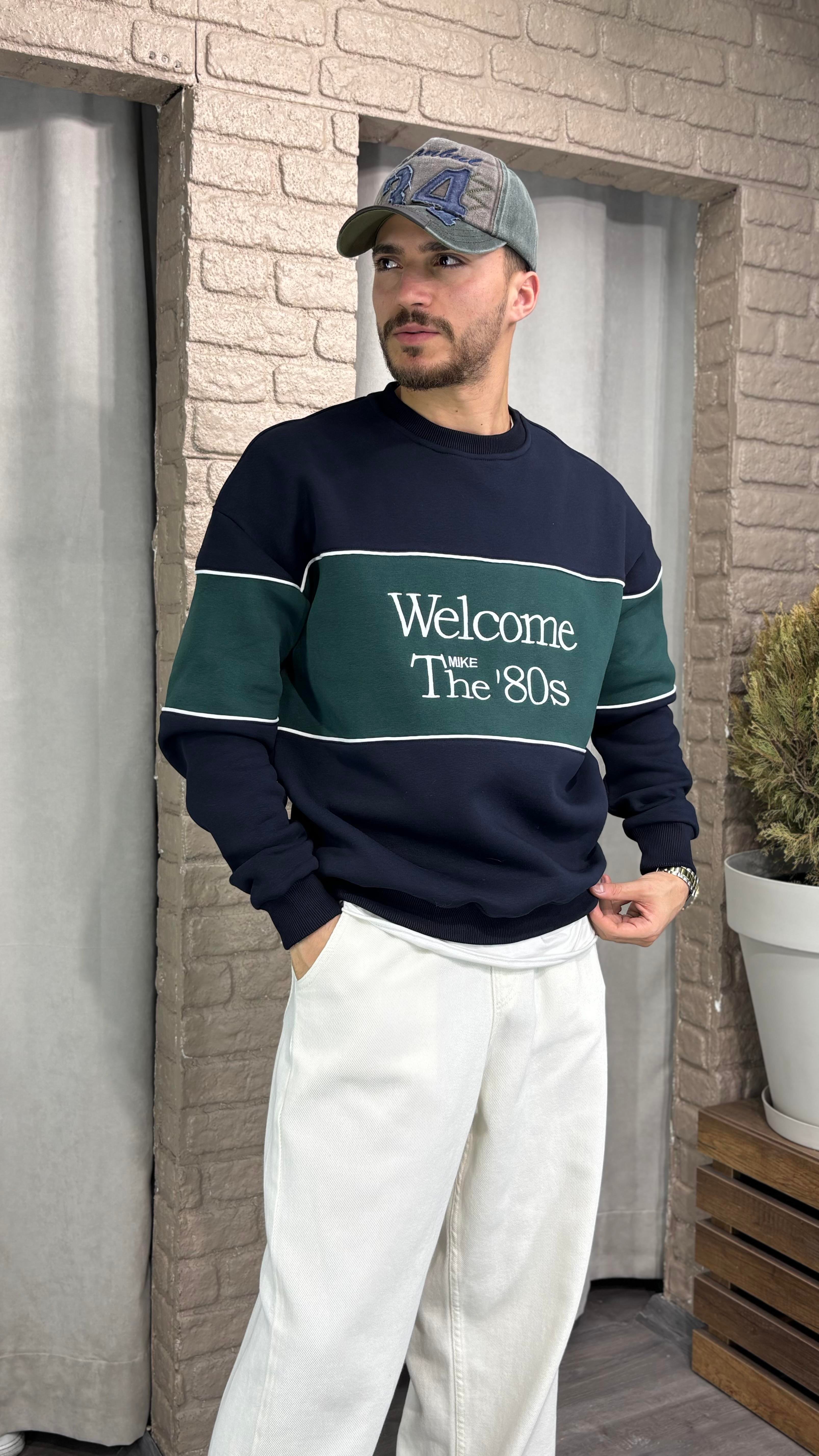 Oversize Nakış Detay Sweatshirt