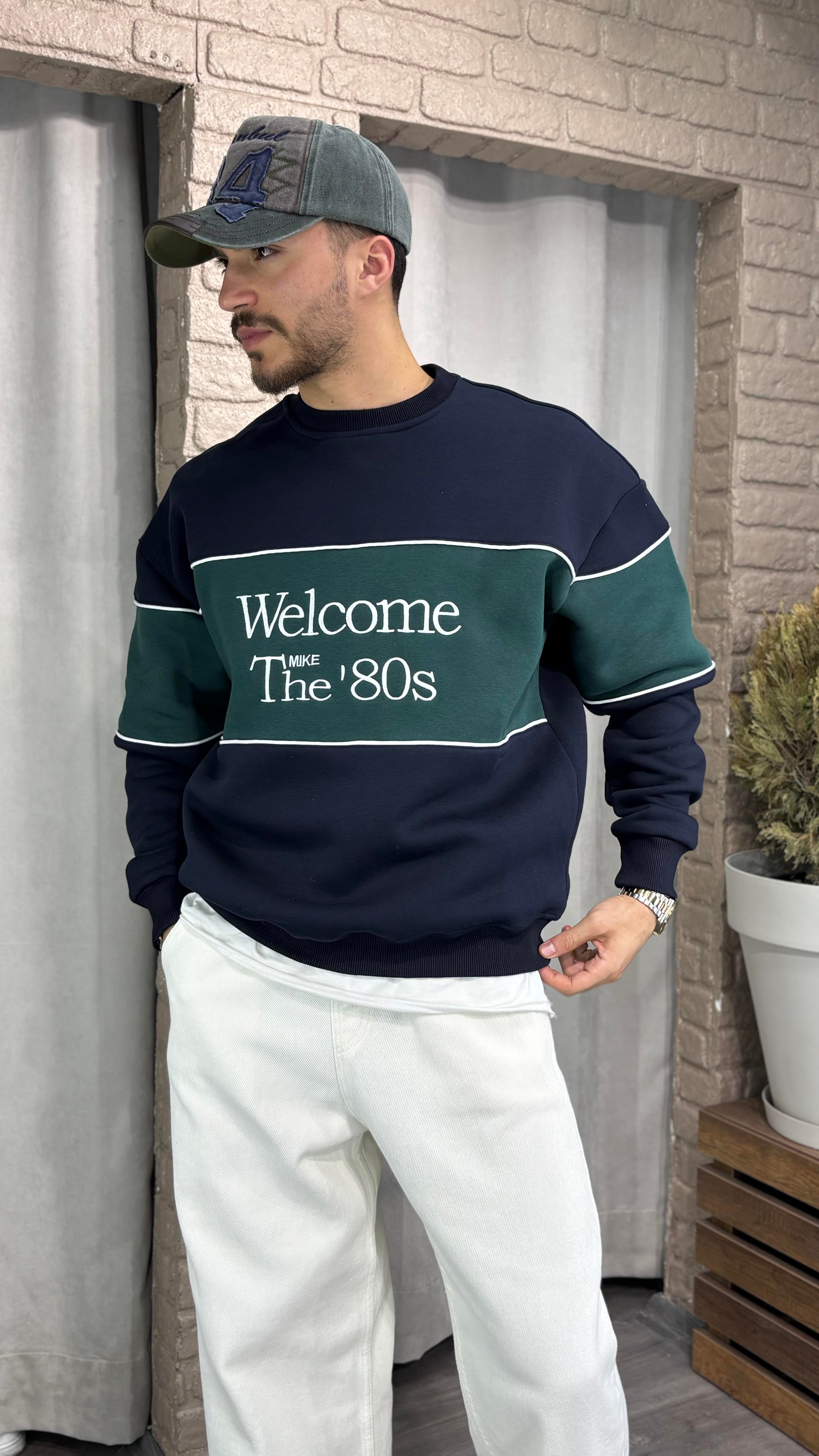 Oversize Nakış Detay Sweatshirt