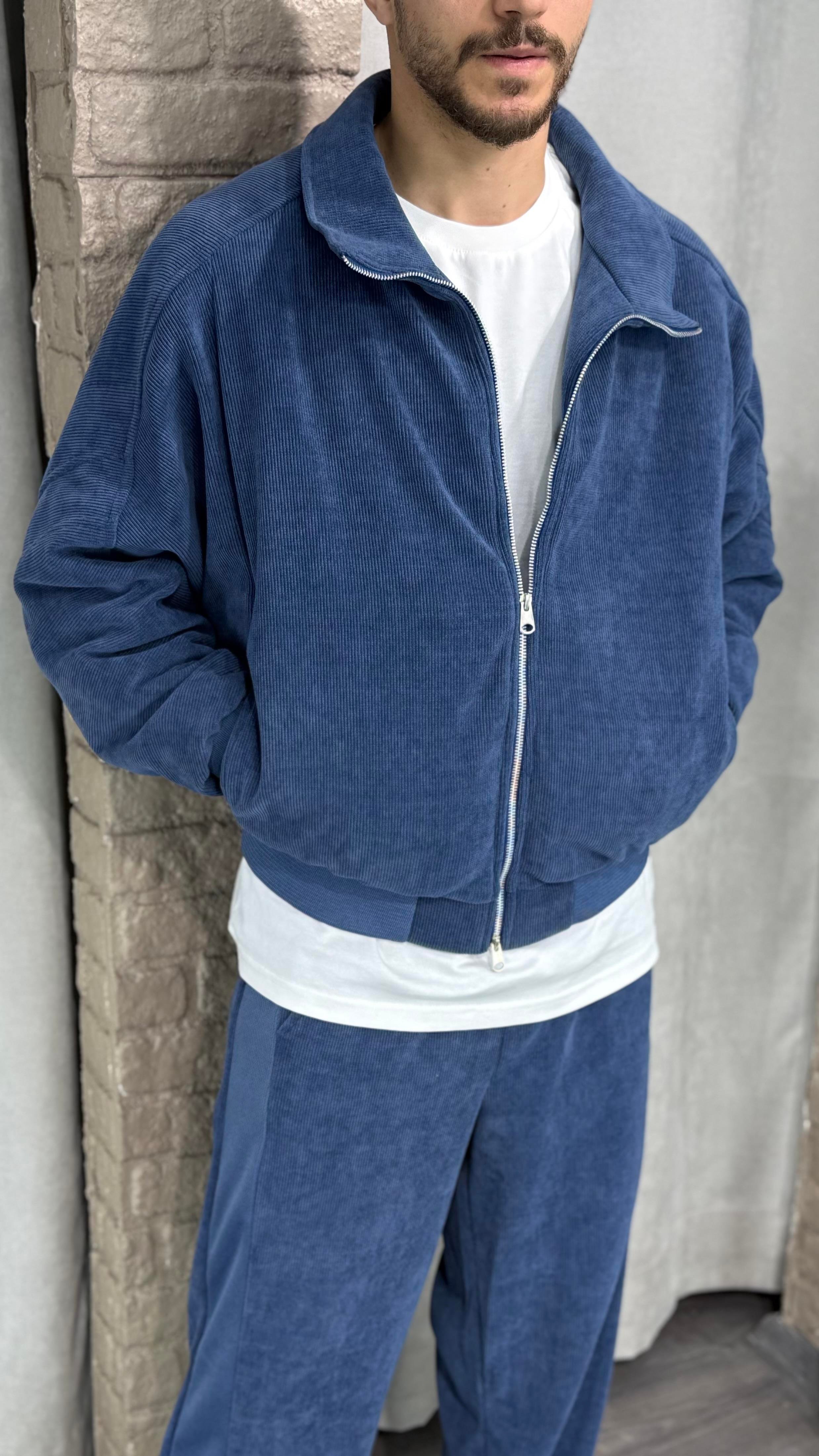 Oversize Premium Astarlı Kadife Ceket