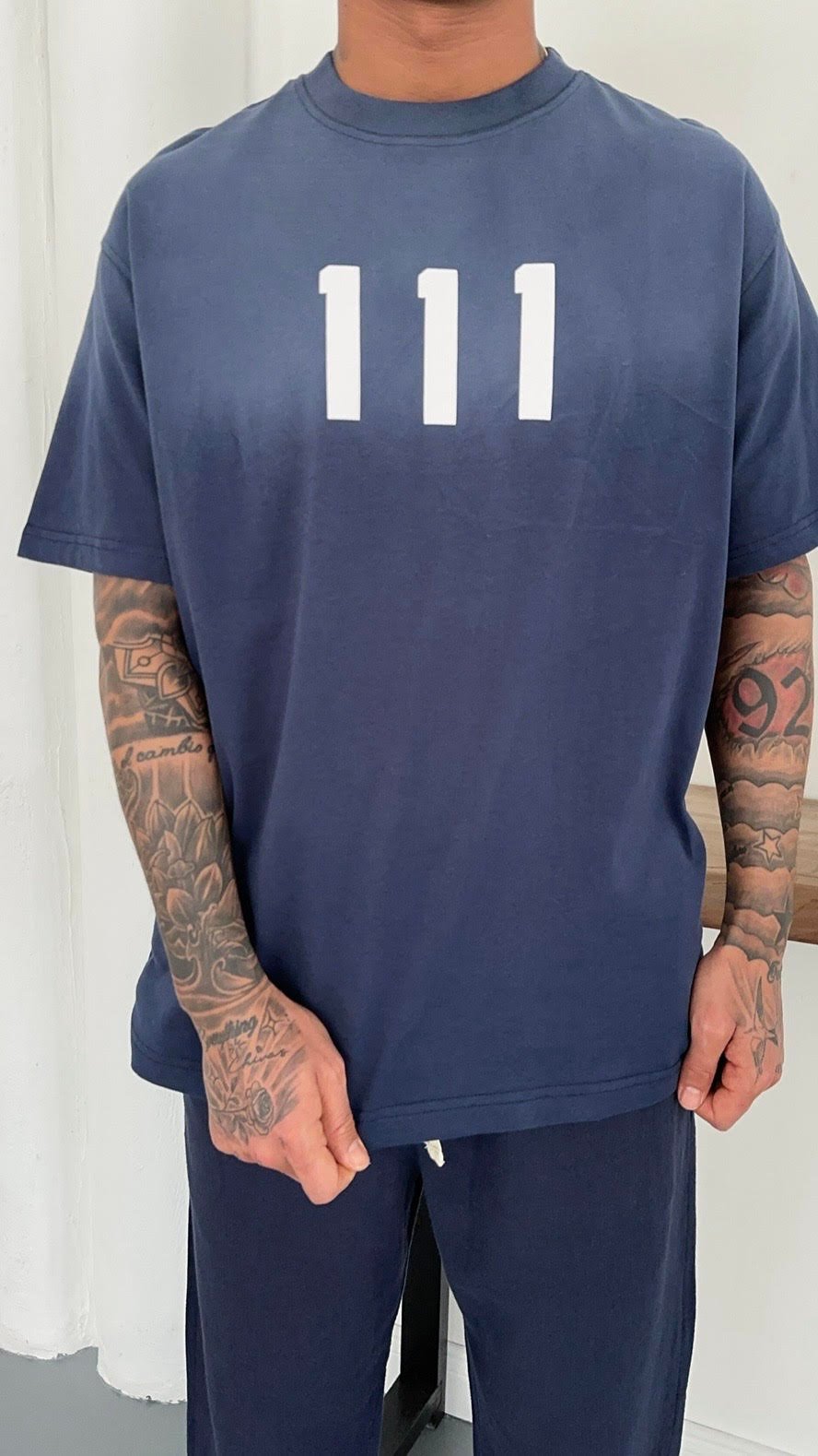 Oversize Yıkamalı 111 TShirt