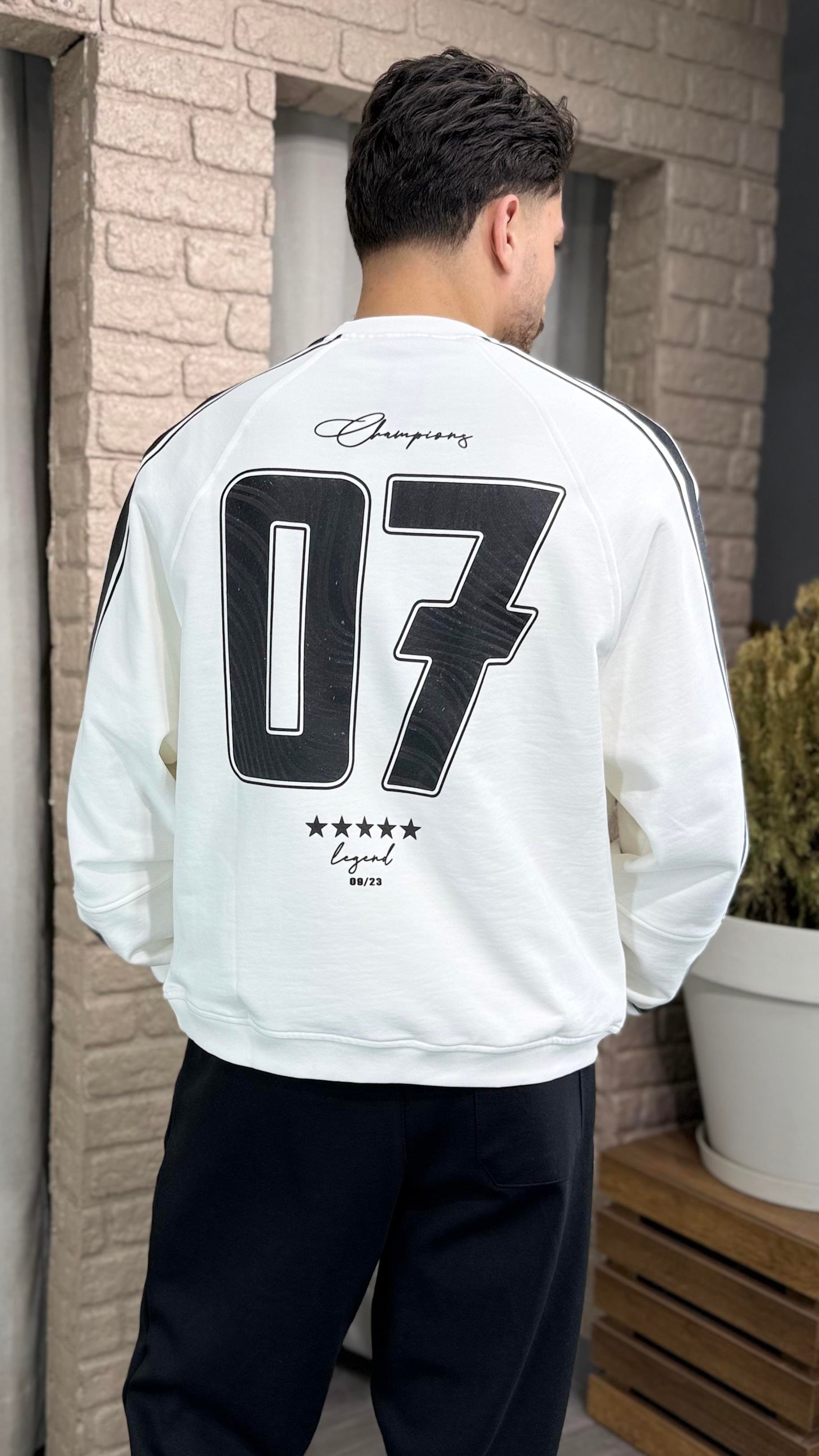 Oversizze Baskılı Sweatshirt