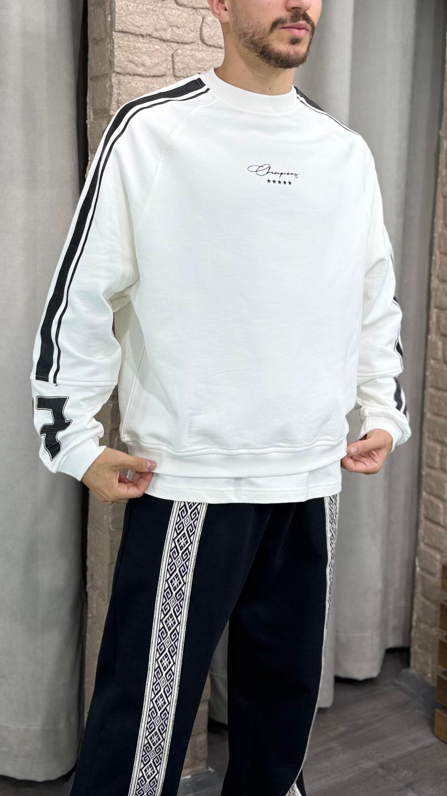 Oversizze Baskılı Sweatshirt