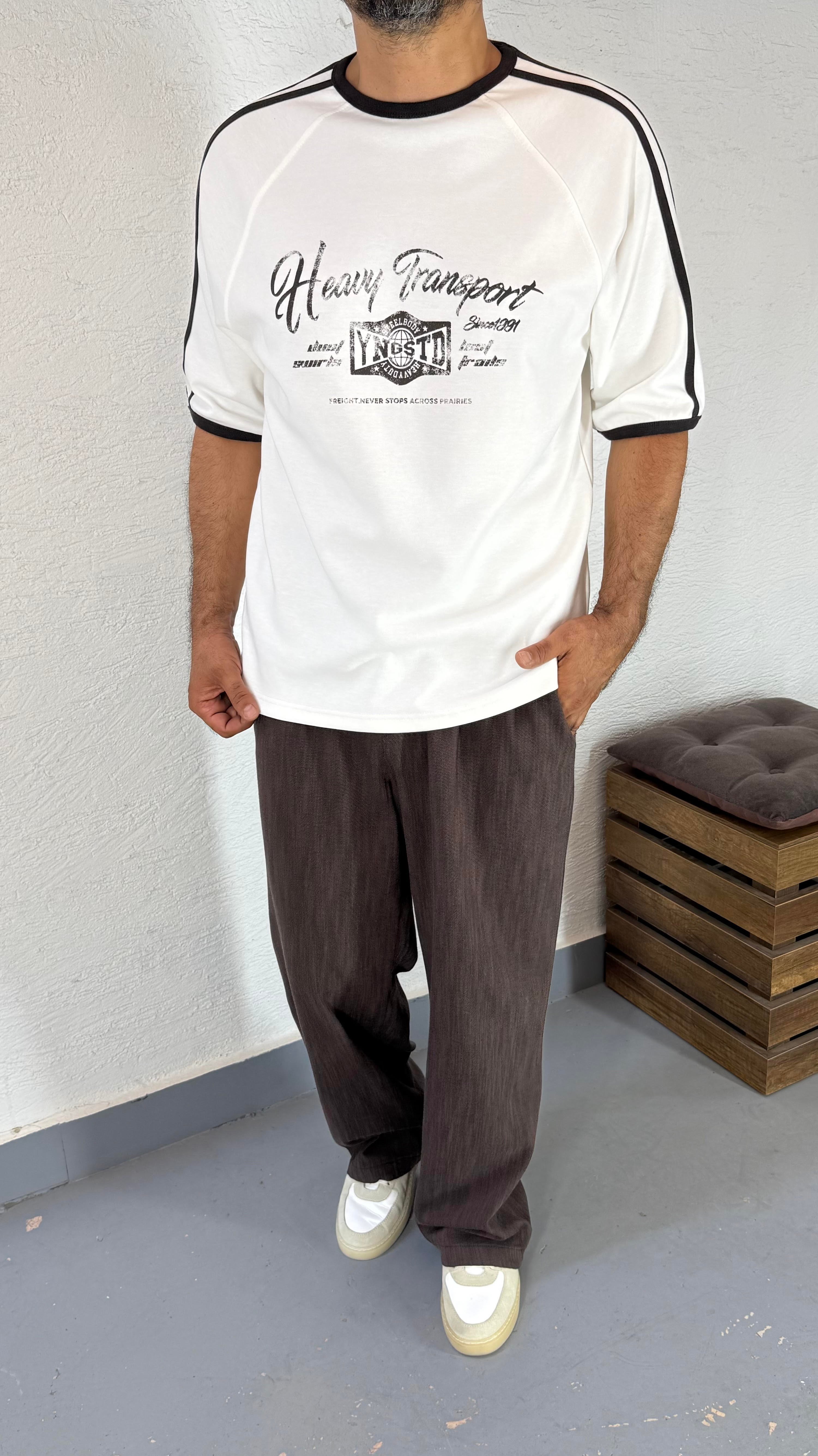Overszie Baskı Detay TShirt