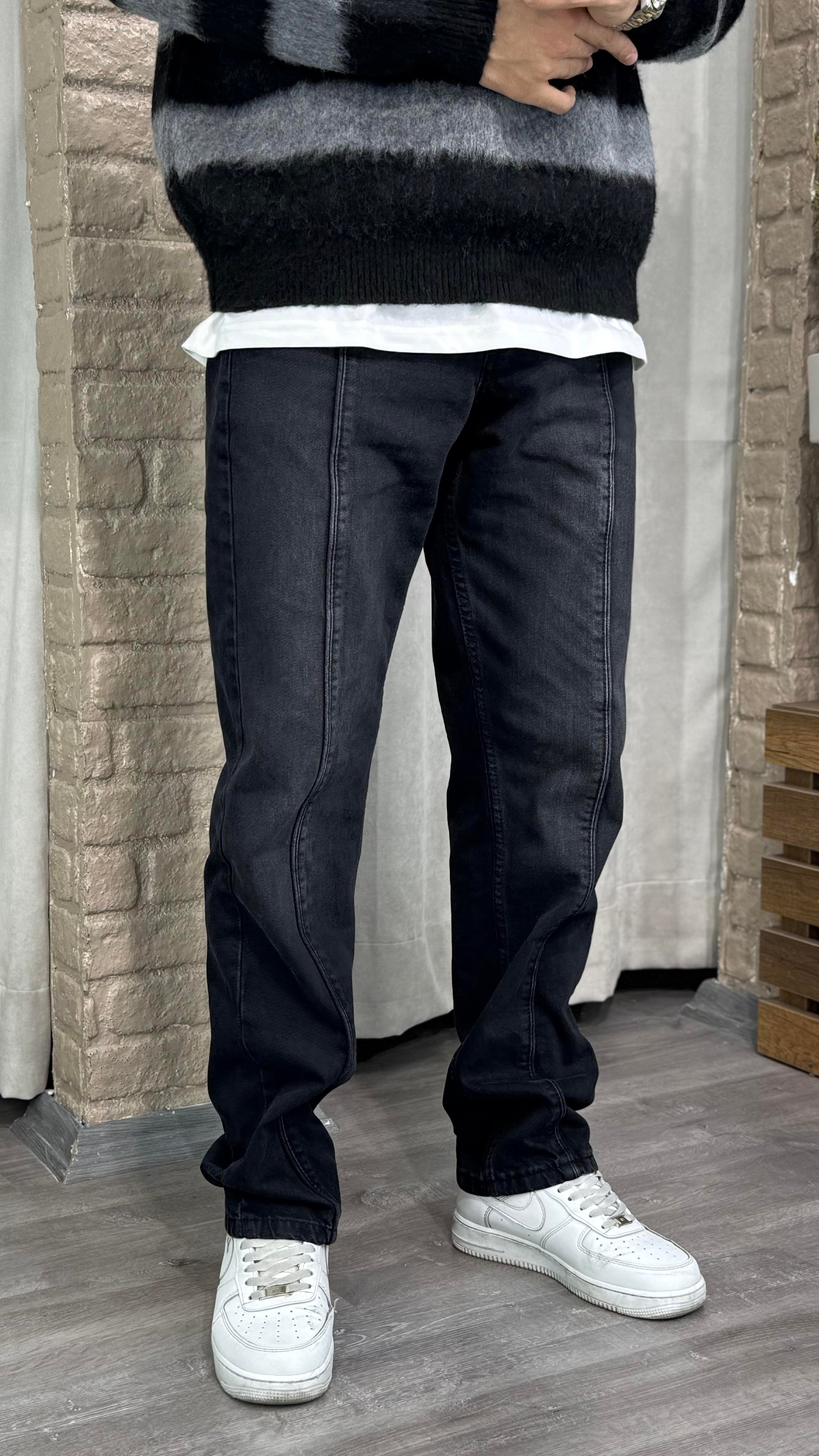 Regular Denim Detay Dikişli