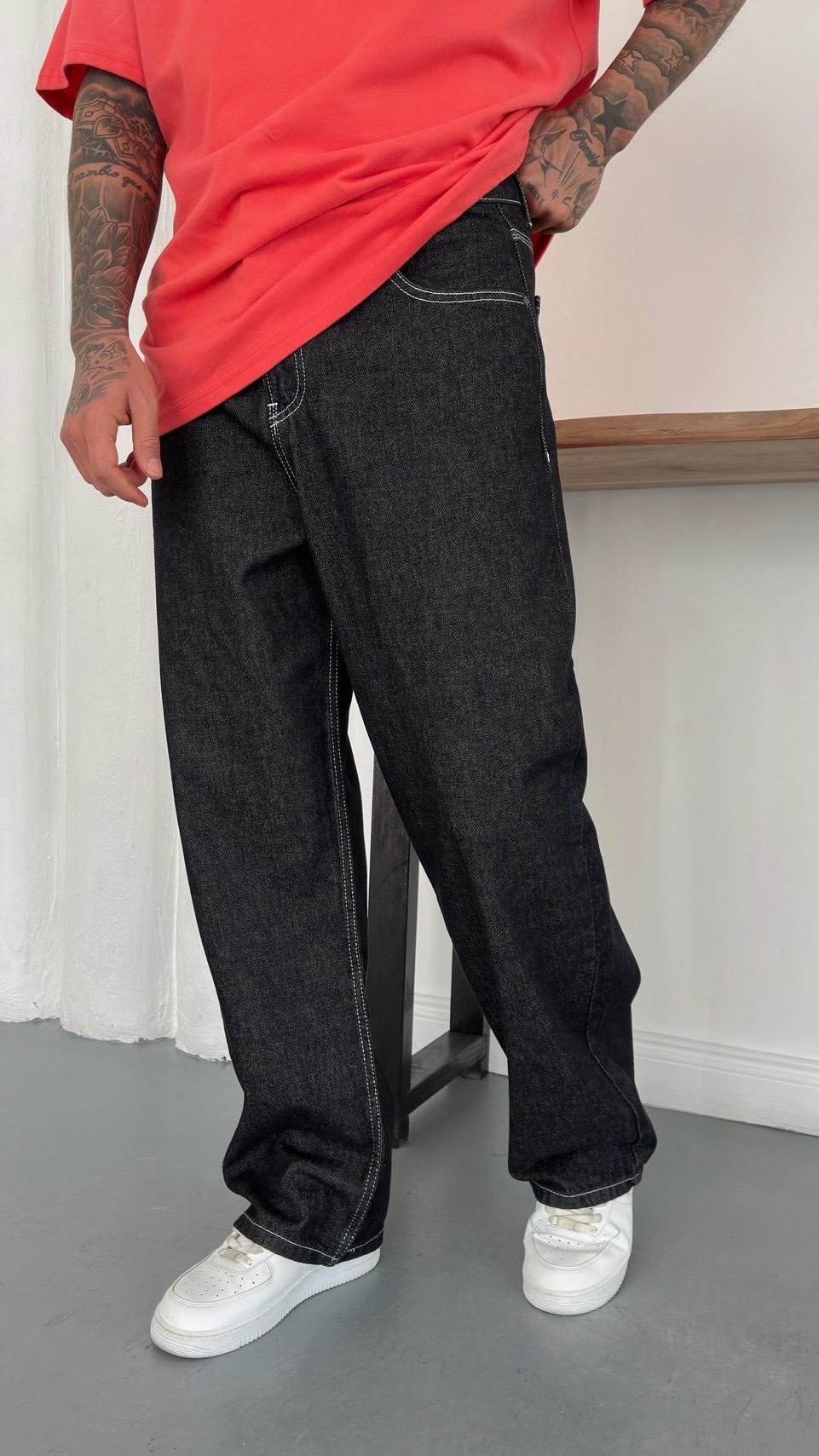 Süper Baggy Denim Pantolon