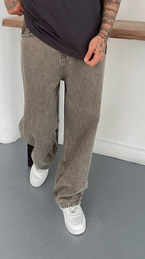 Süper Baggy Denim Pantolon